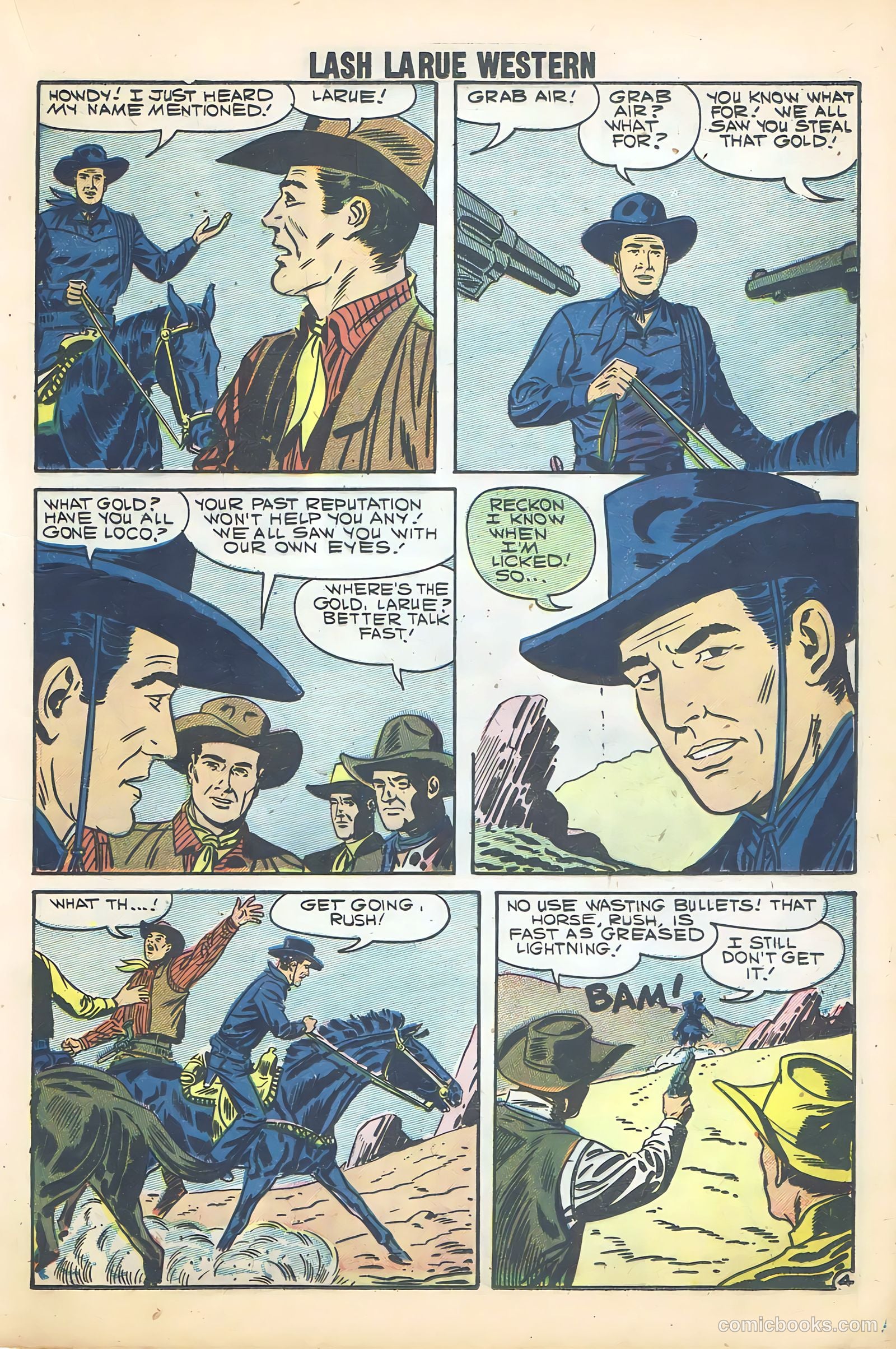 Lash La Rue Western #68 (1958) — page 31 of 68
