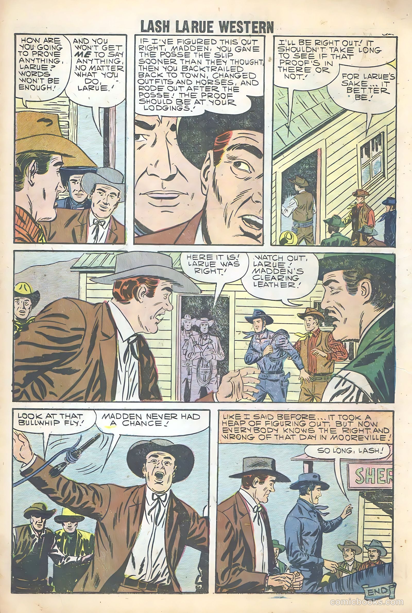 Lash La Rue Western #68 (1958) — page 34 of 68