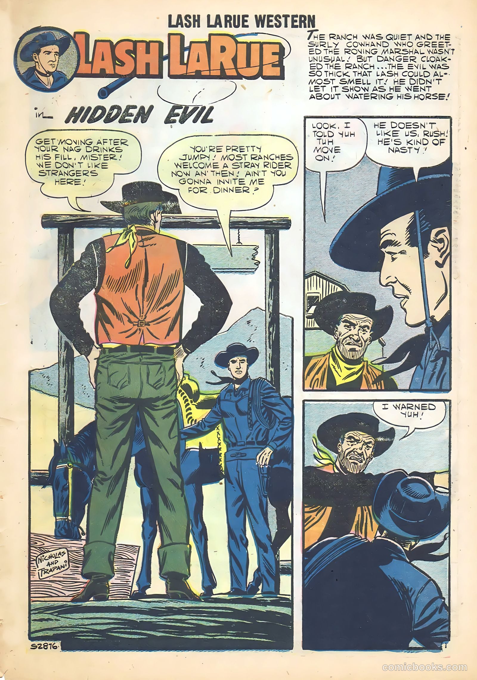 Lash La Rue Western #68 (1958) — page 61 of 68