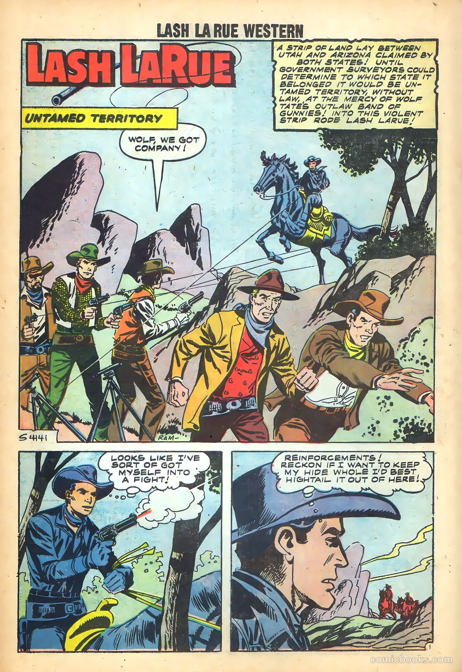 Lash La Rue Western #71 (1959) — page 19 of 37