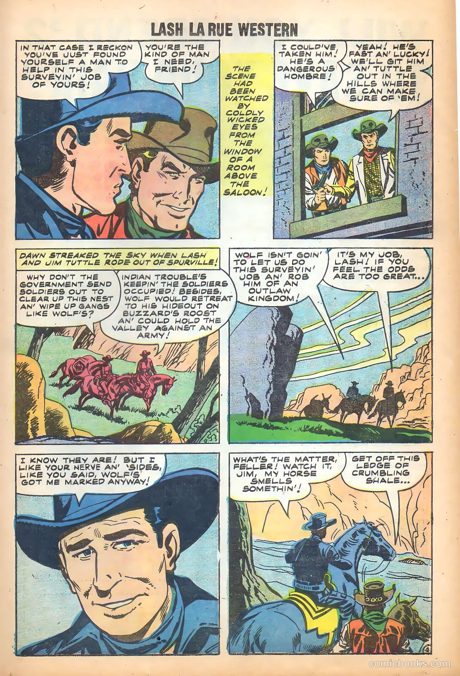 Lash La Rue Western #71 (1959) — page 22 of 37