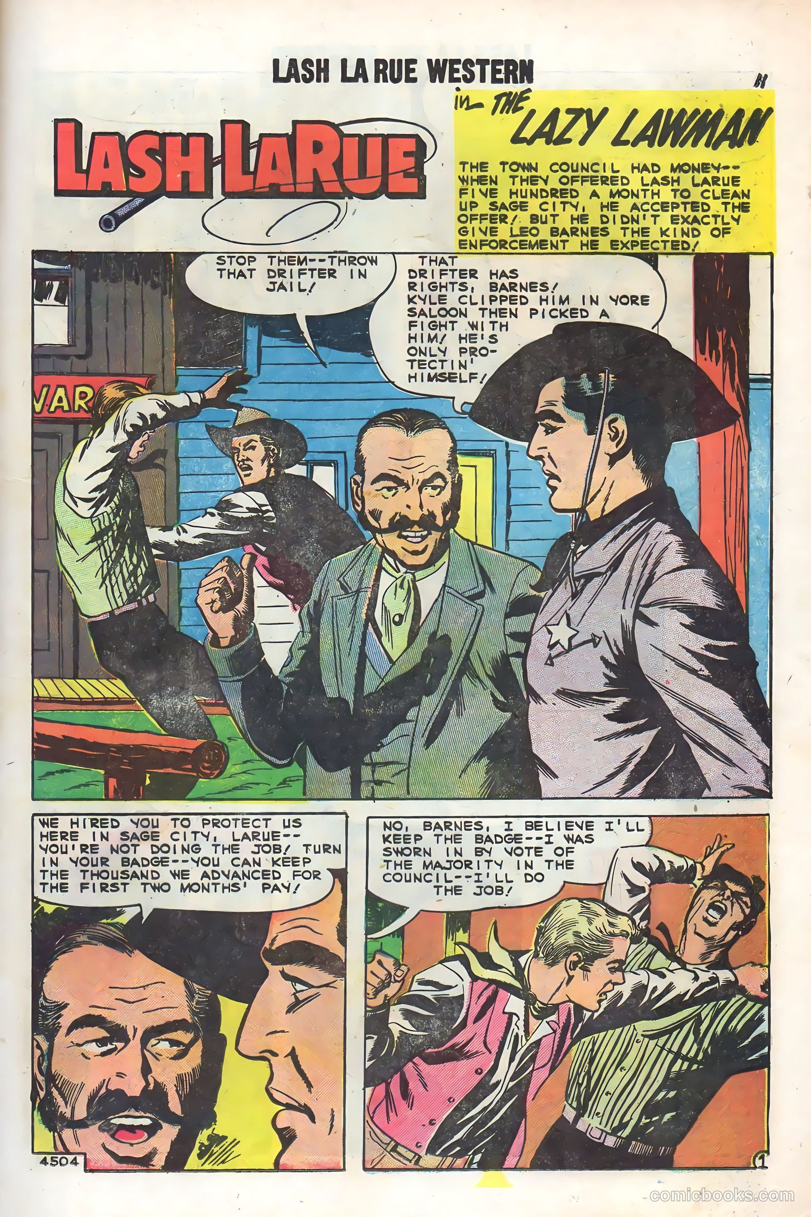 Lash La Rue Western #73 (1959) — page 13 of 36