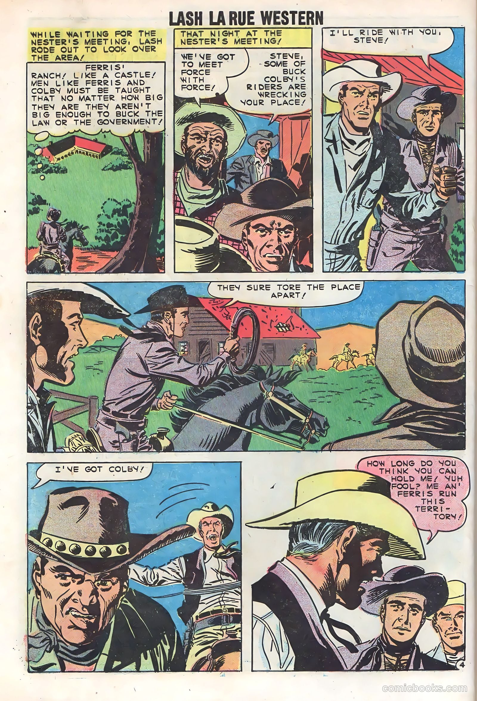 Lash La Rue Western #73 (1959) — page 32 of 36