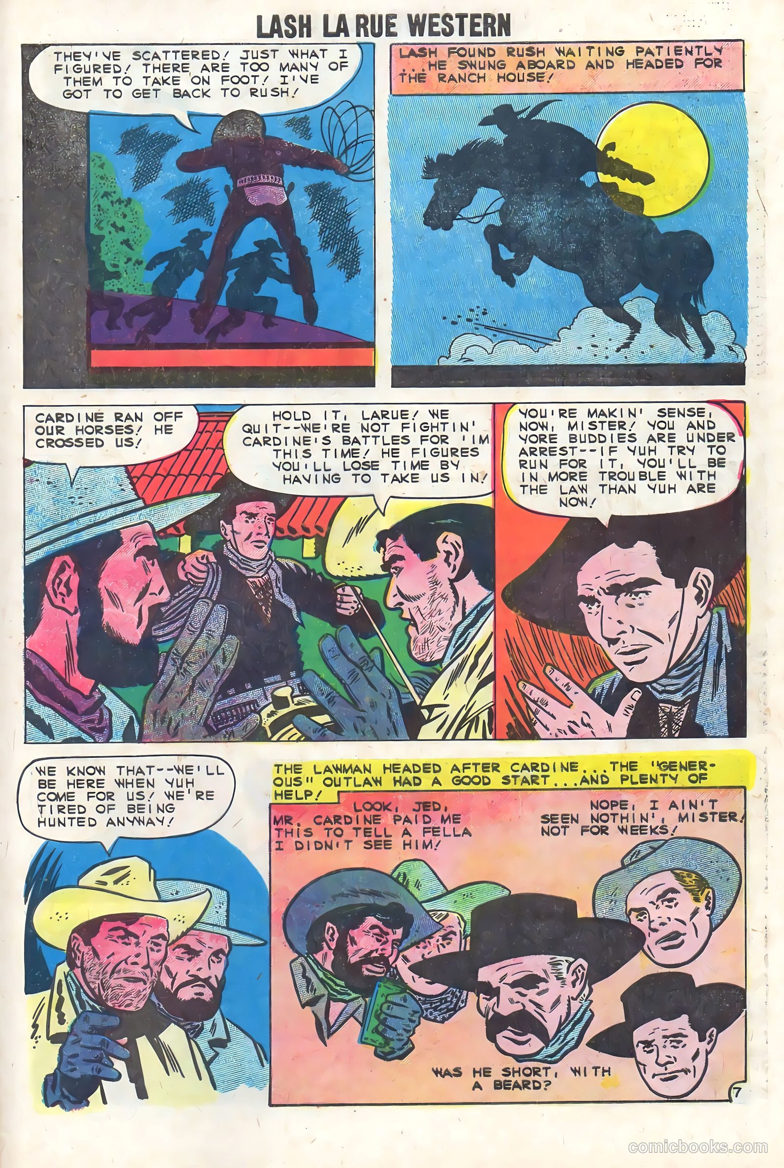 Lash La Rue Western #74 (1959) — page 29 of 36