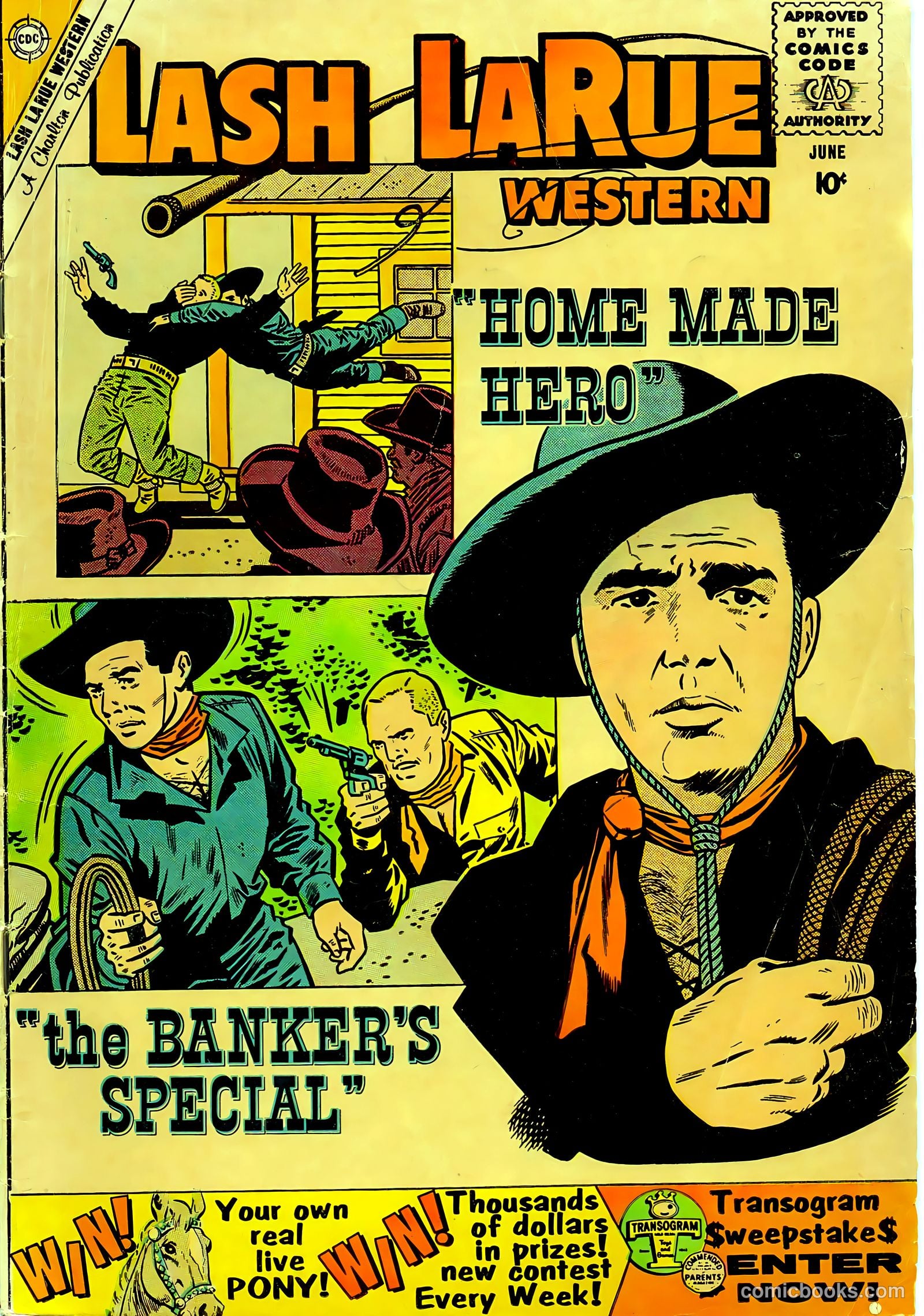 Lash La Rue Western #78 cover