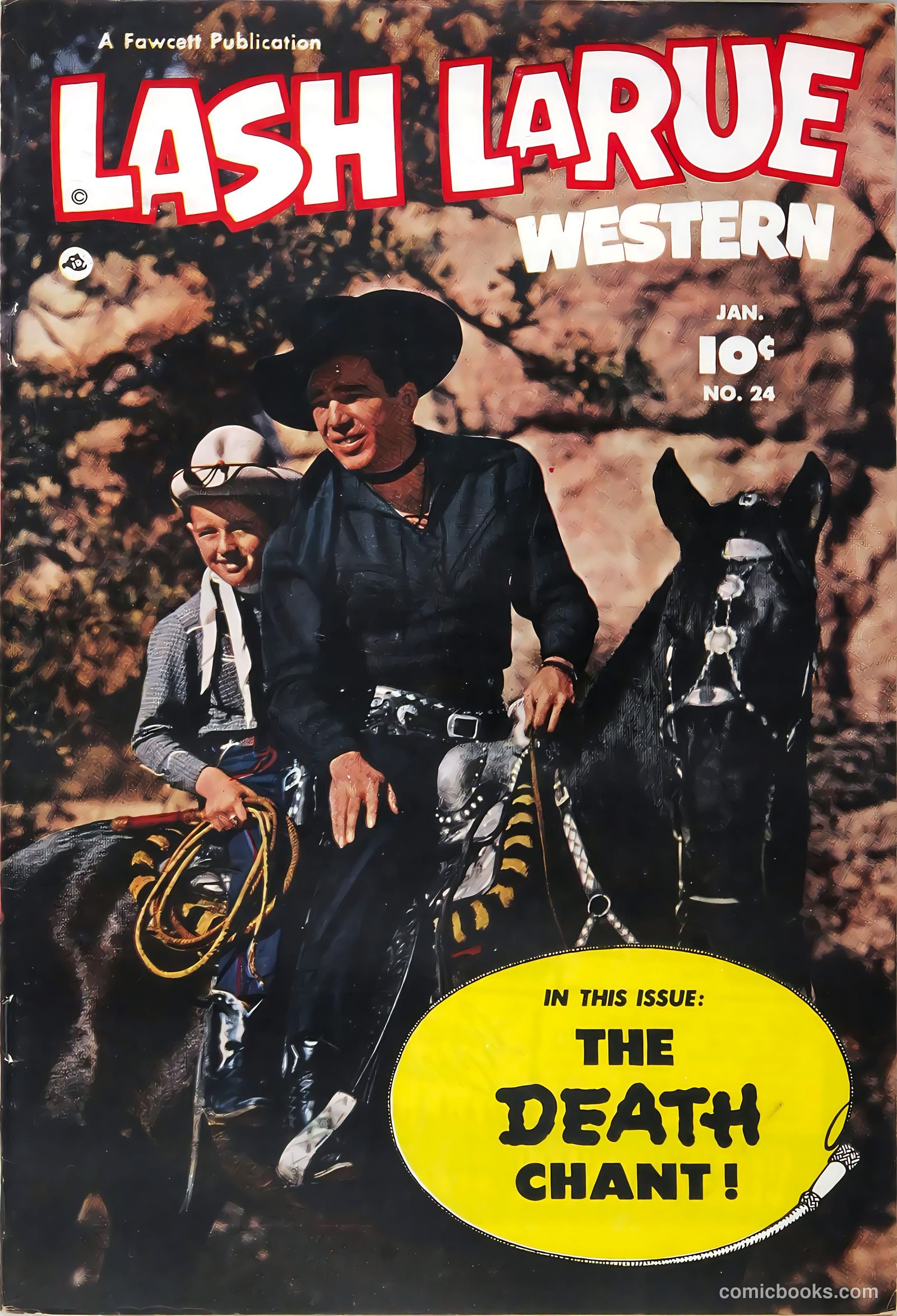 Lash LaRue Western #24 cover