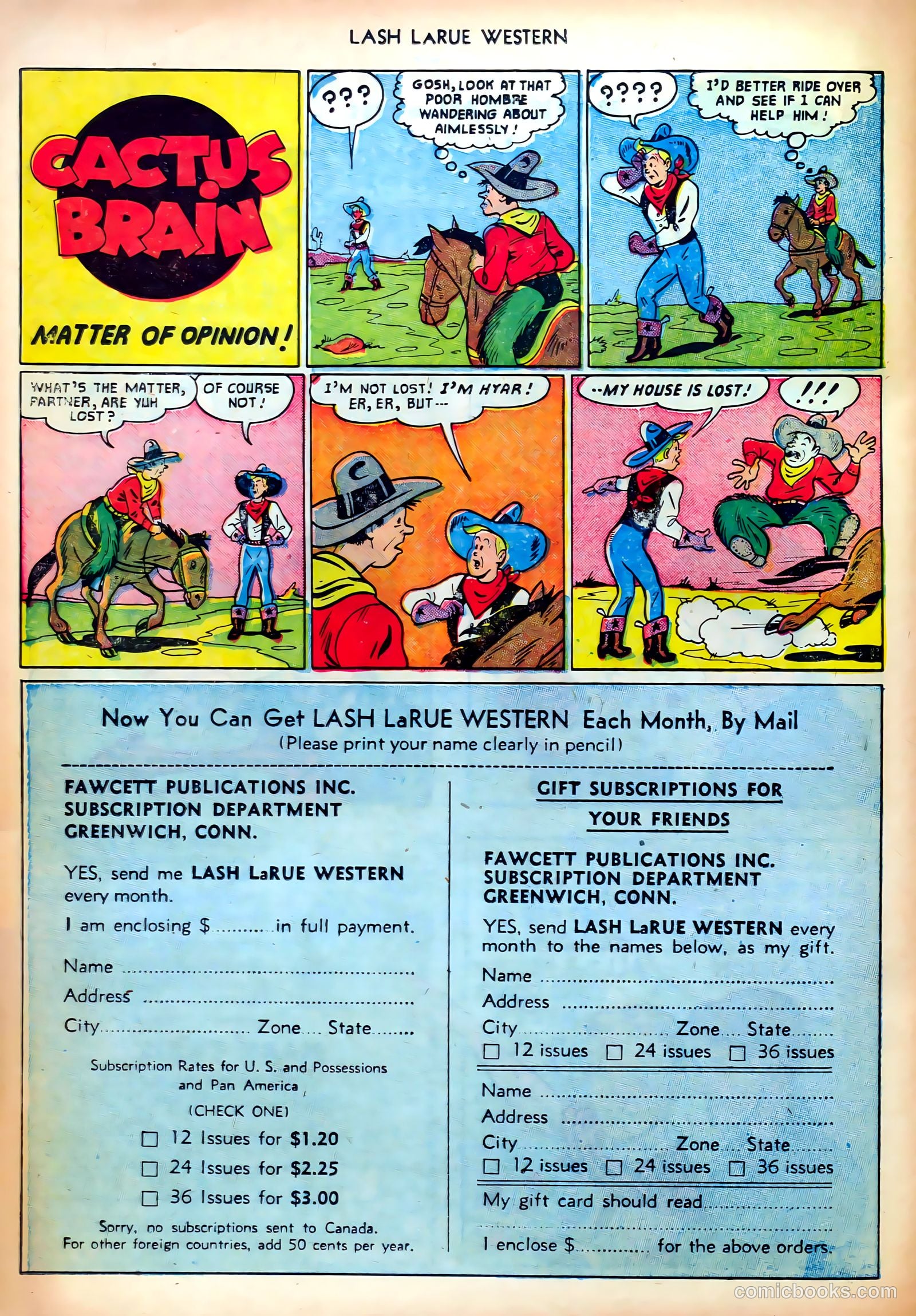 Lash LaRue Western #25 (1952) — page 26