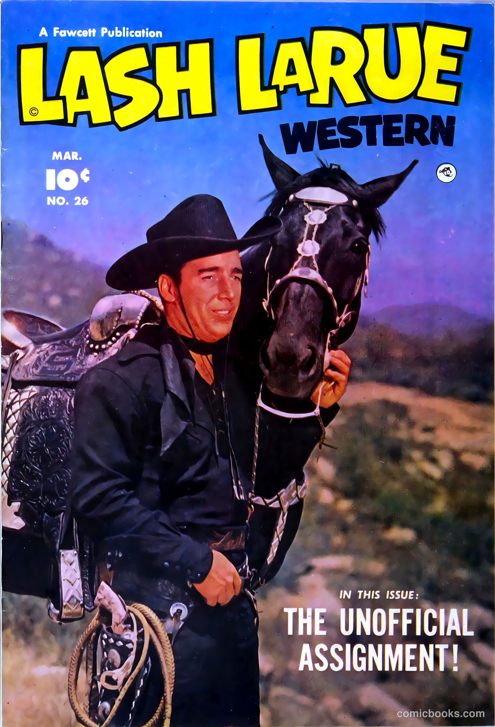 Lash LaRue Western #26 cover