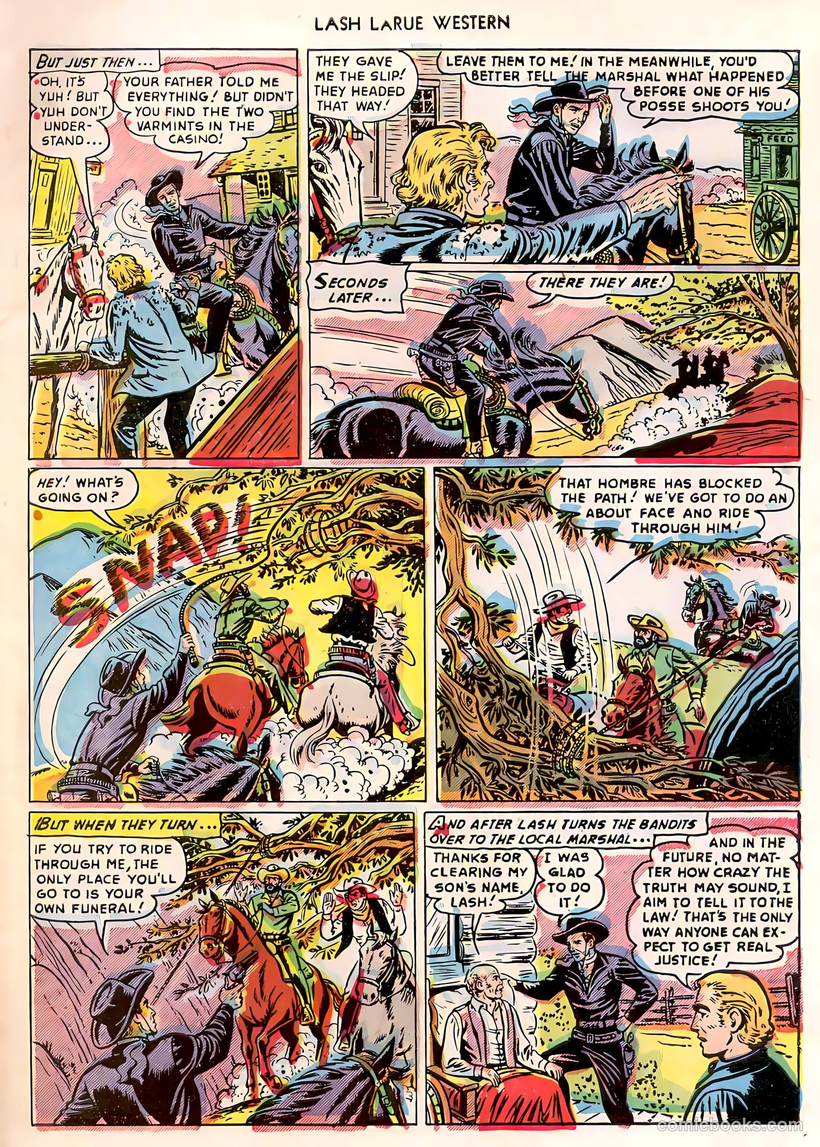 Lash LaRue Western #31 (1952) — page 8