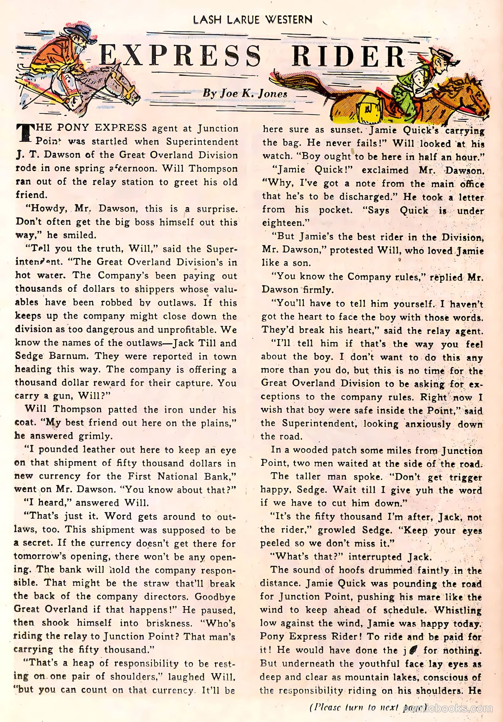Lash LaRue Western #31 (1952) — page 23