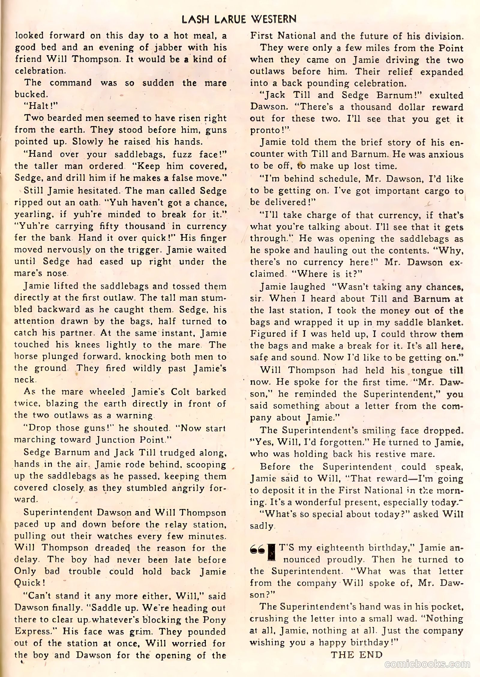 Lash LaRue Western #31 (1952) — page 24
