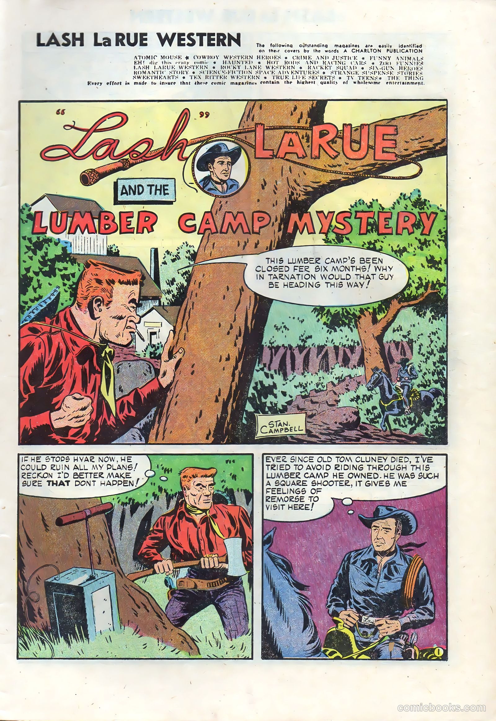 Lash Larue Western #50 (1950) — page 3 of 36