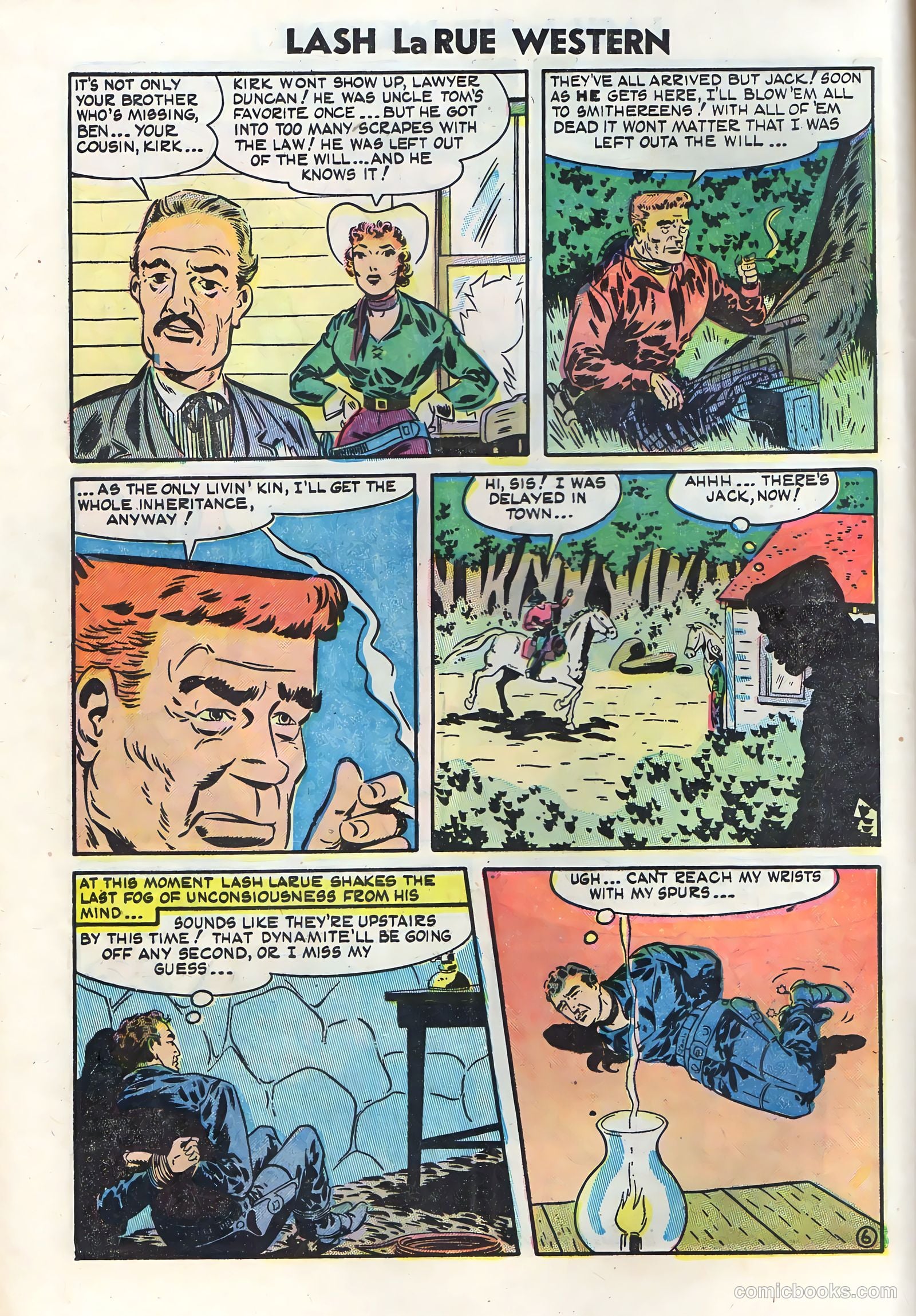 Lash Larue Western #50 (1950) — page 8 of 36