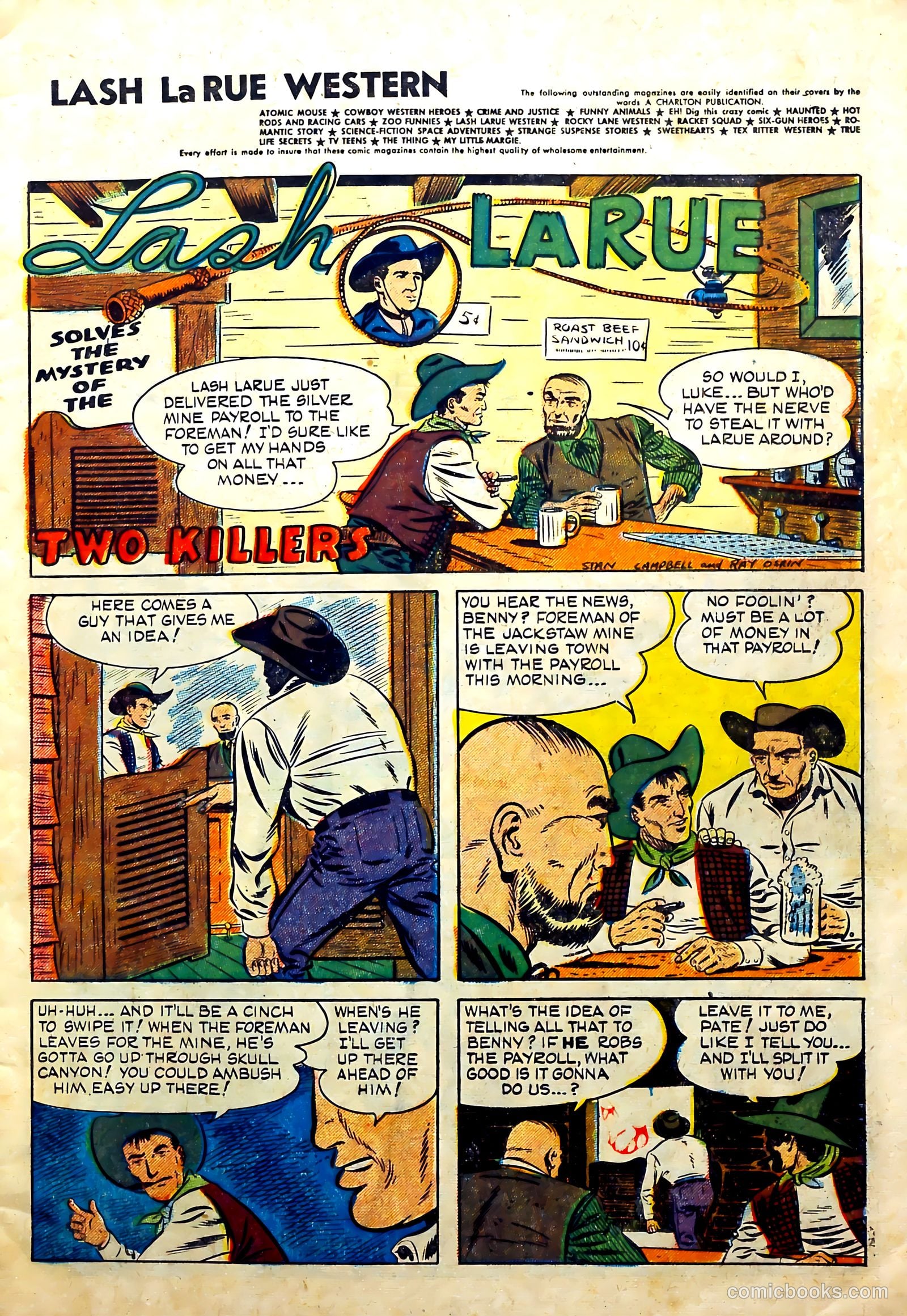 Lash Larue Western #51 (1964) — page 3 of 36