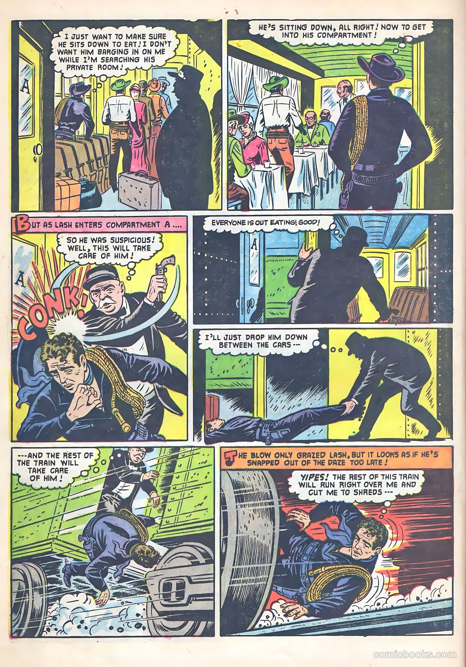 Lash Larue Western #53 (1955) — page 8 of 36