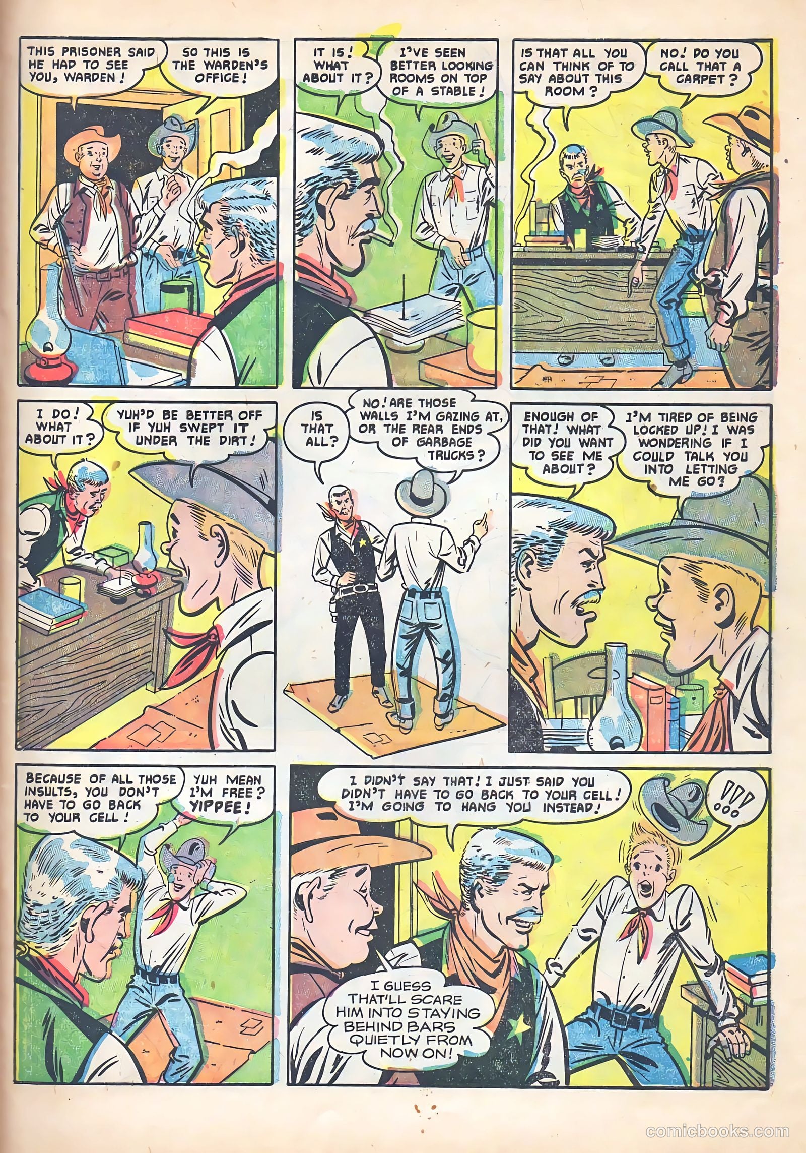 Lash Larue Western #53 (1955) — page 27 of 36