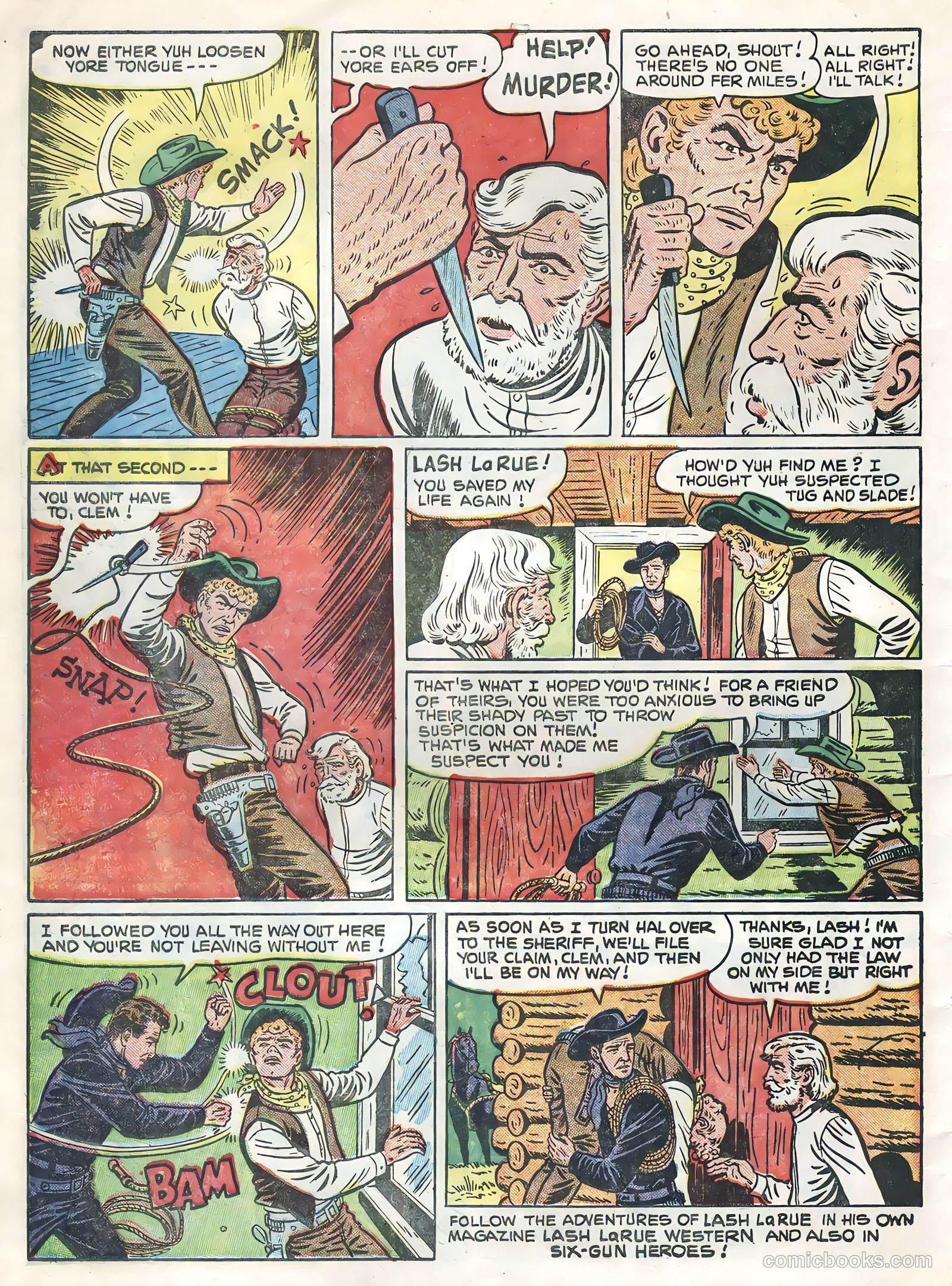 Lash LaRue Western #54 (1955) — page 34 of 36