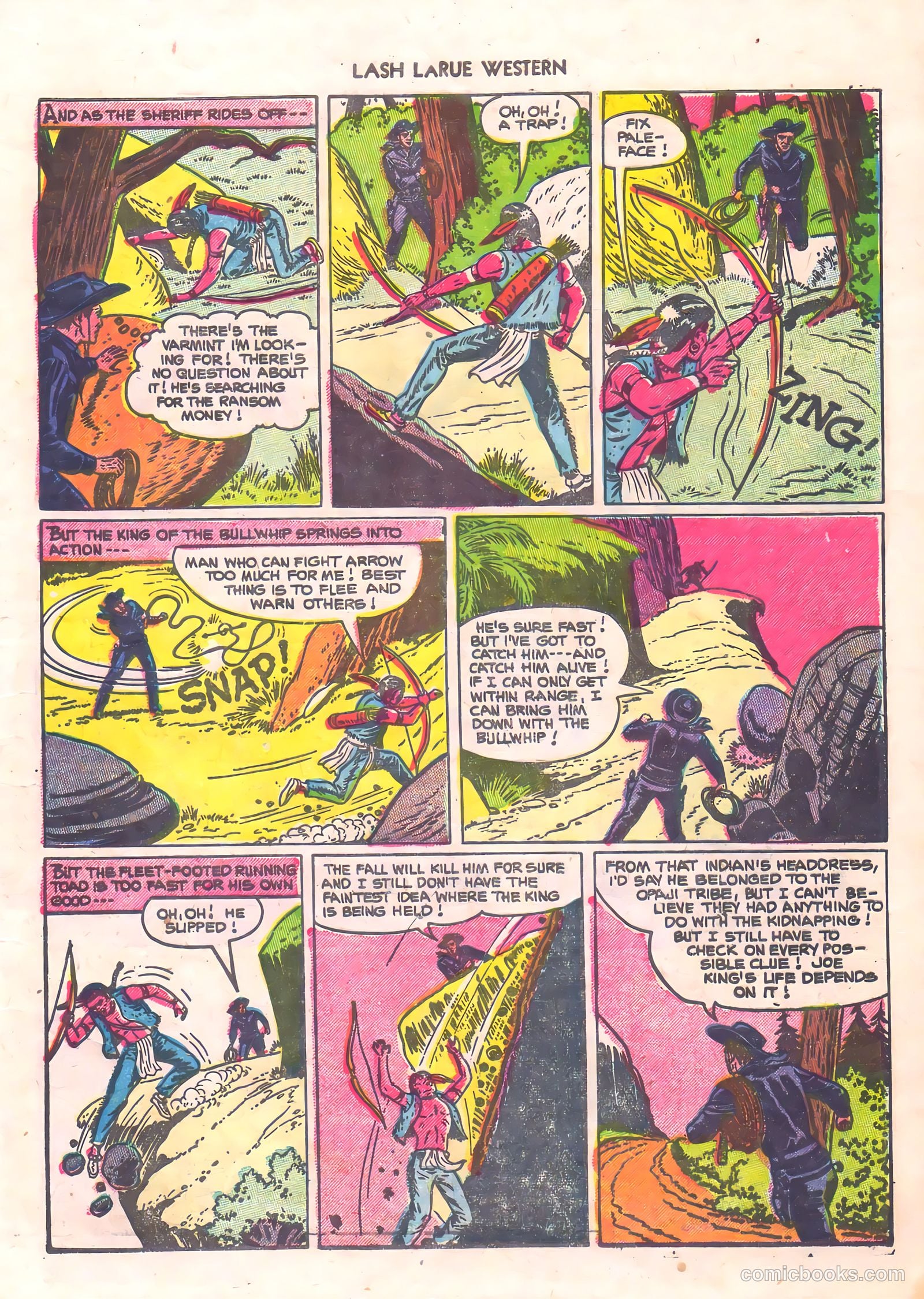Lash Larue Western #56 (1956) — page 9 of 36