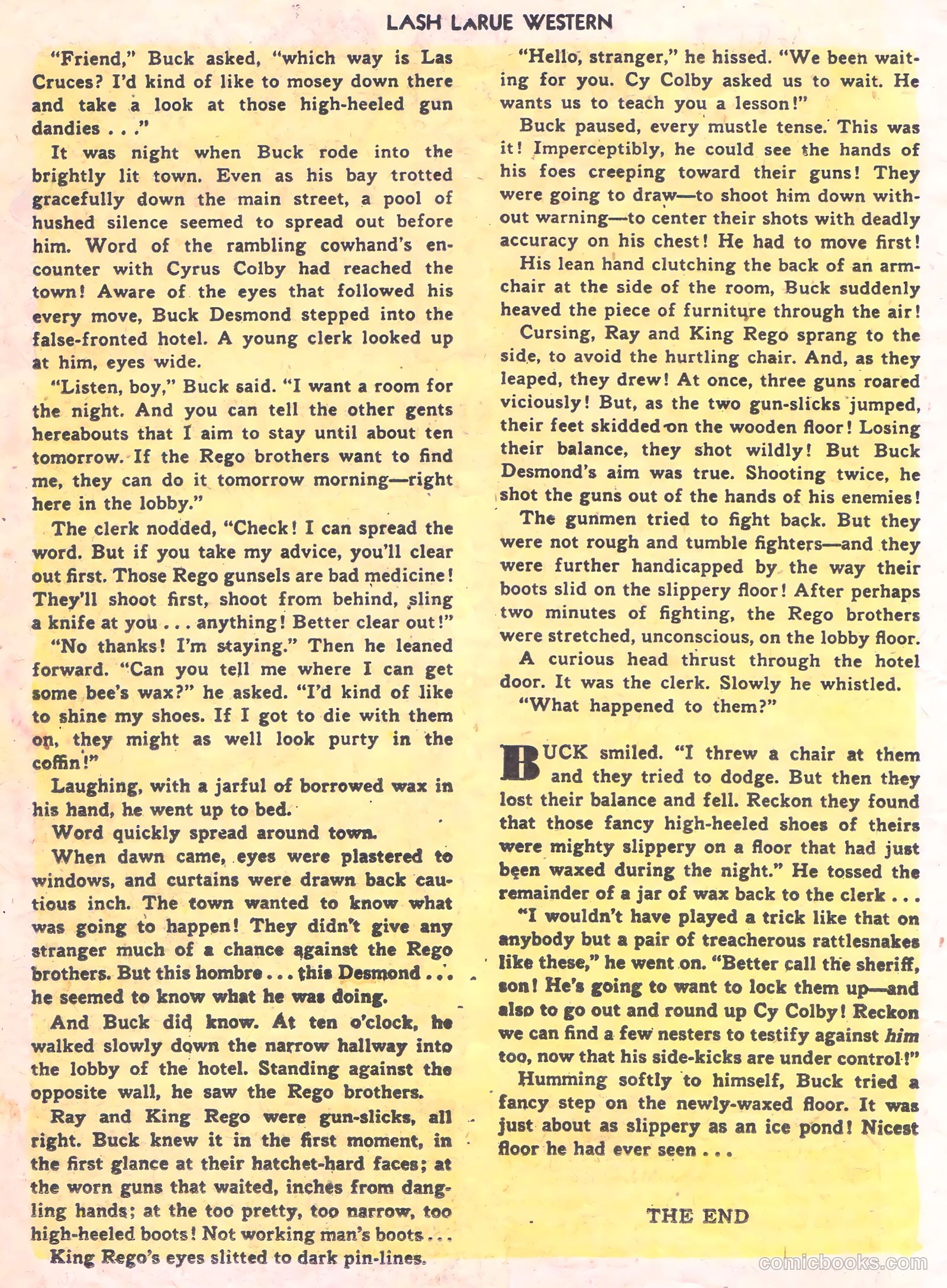Lash Larue Western #56 (1956) — page 14 of 36