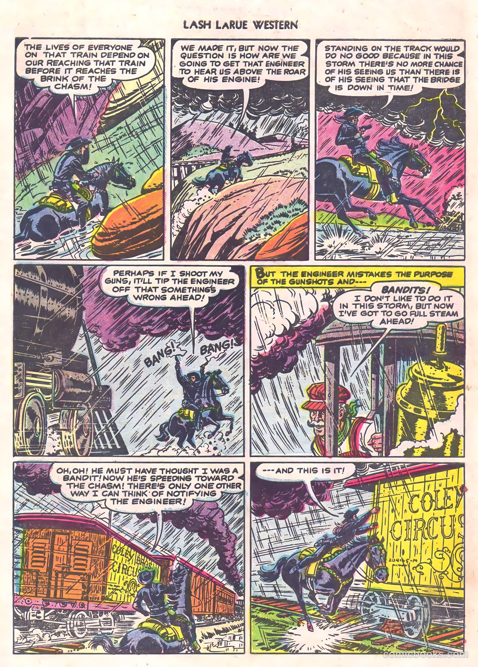 Lash Larue Western #56 (1956) — page 27 of 36