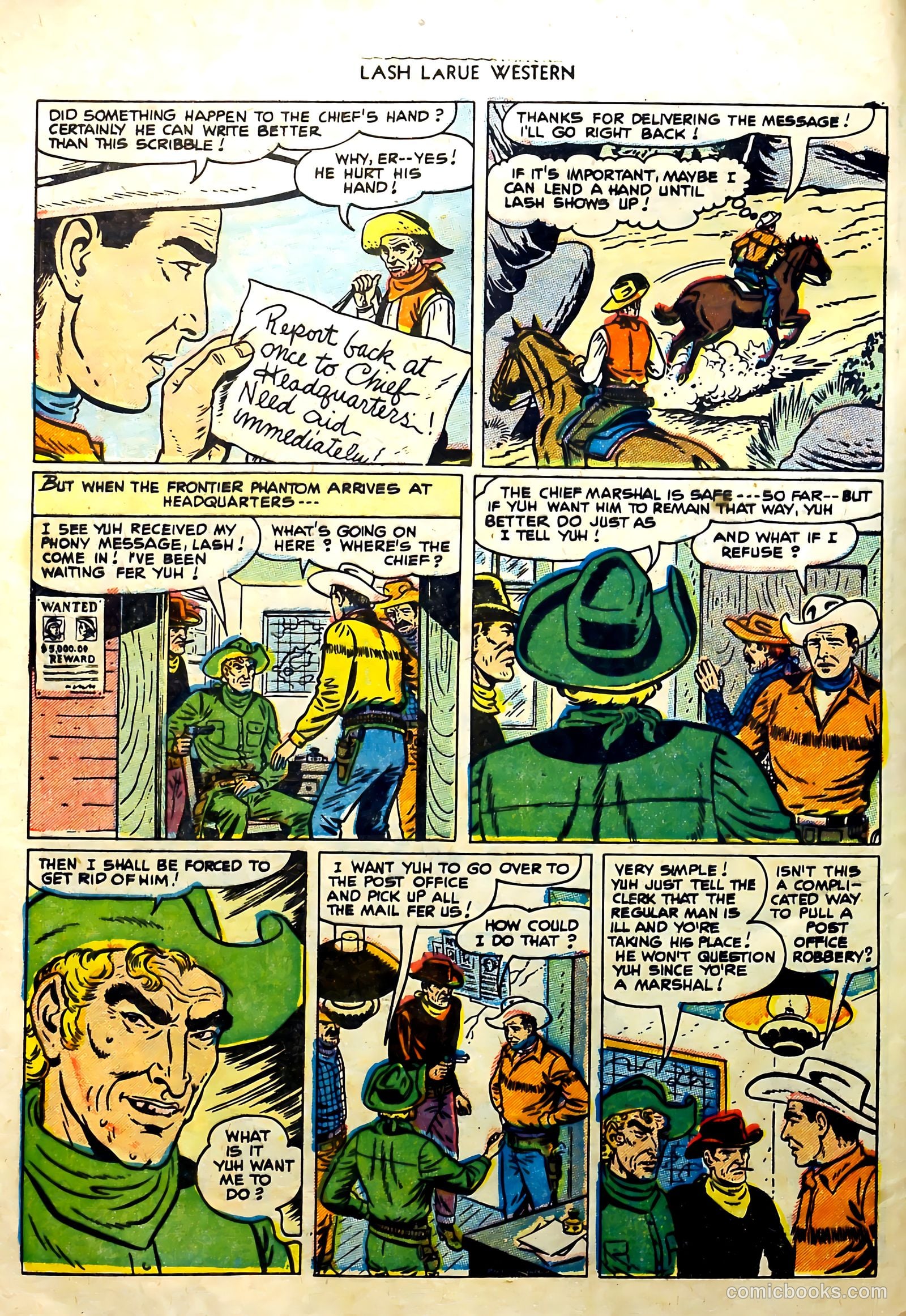 Lash Larue Western #57 (1955) — page 4 of 36