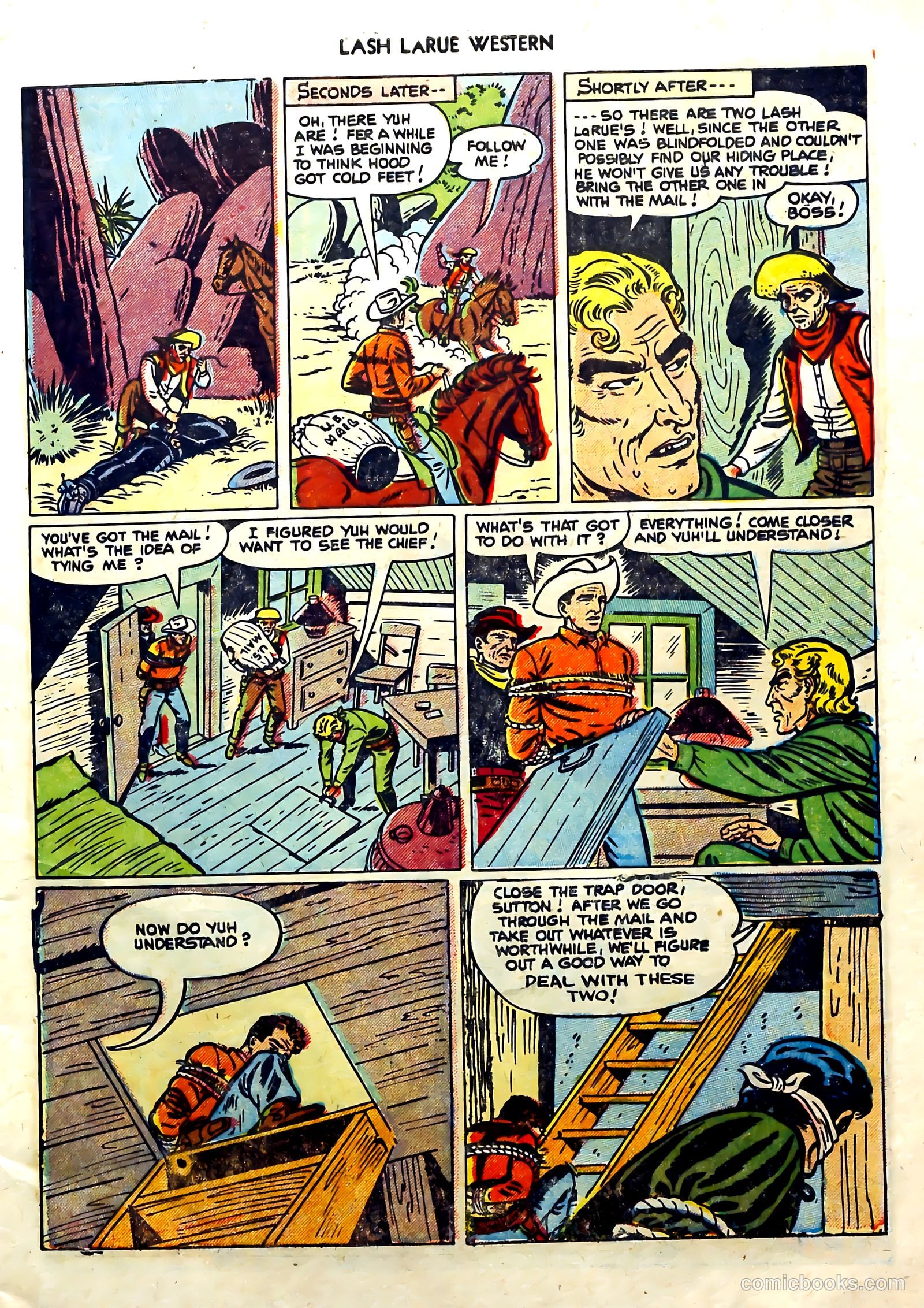 Lash Larue Western #57 (1955) — page 9 of 36