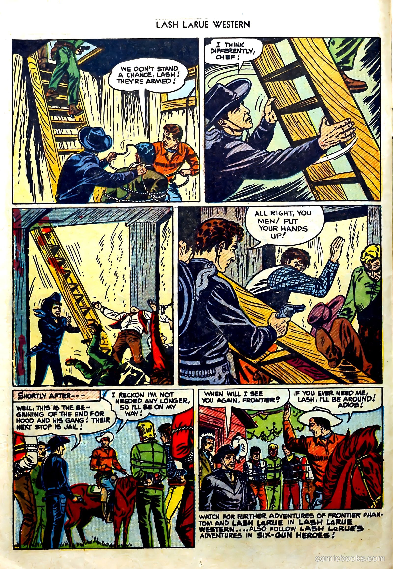 Lash Larue Western #57 (1955) — page 12 of 36