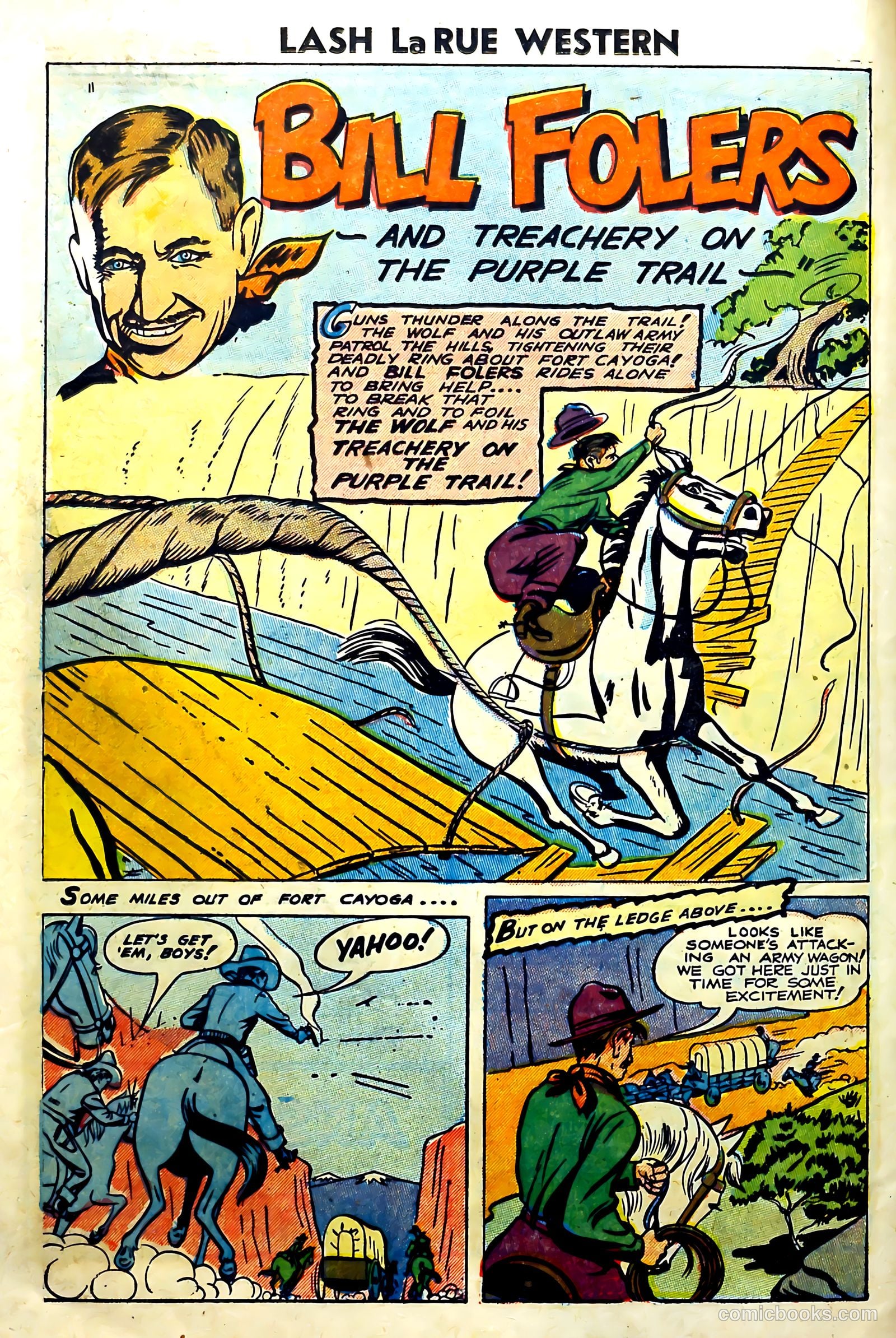 Lash Larue Western #57 (1955) — page 14 of 36