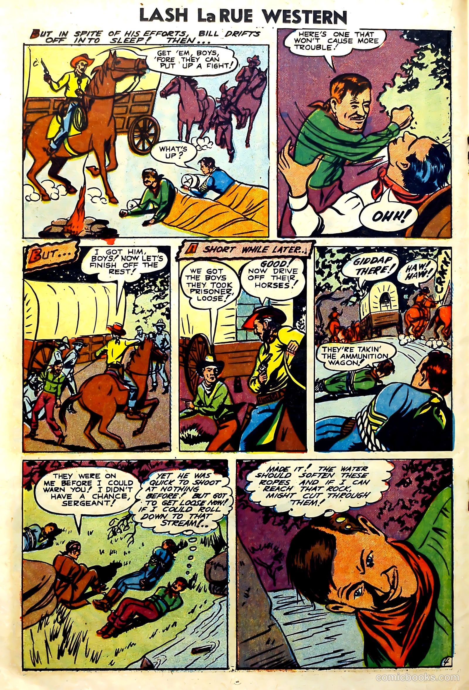 Lash Larue Western #57 (1955) — page 18 of 36