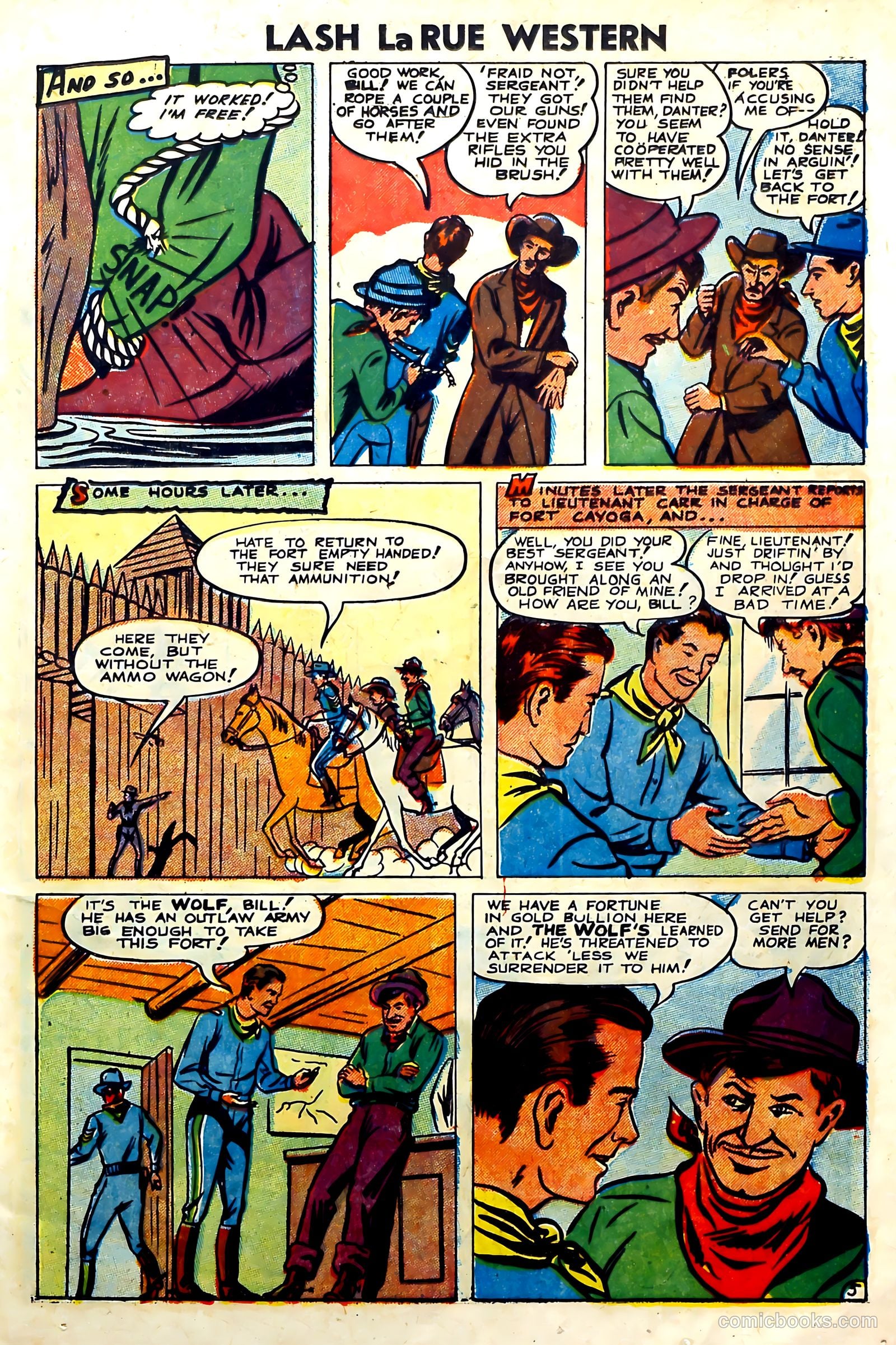 Lash Larue Western #57 (1955) — page 19 of 36