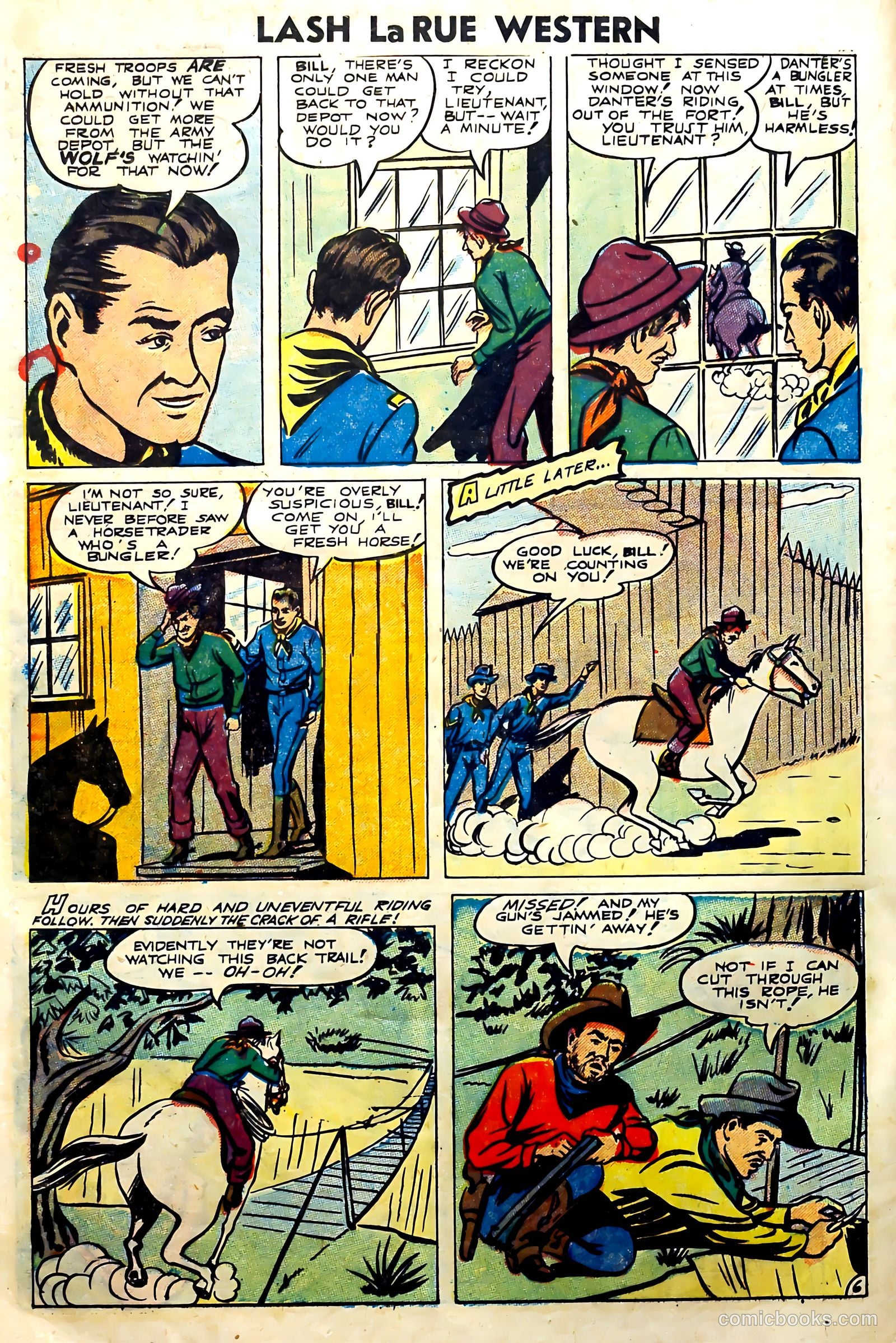 Lash Larue Western #57 (1955) — page 20 of 36
