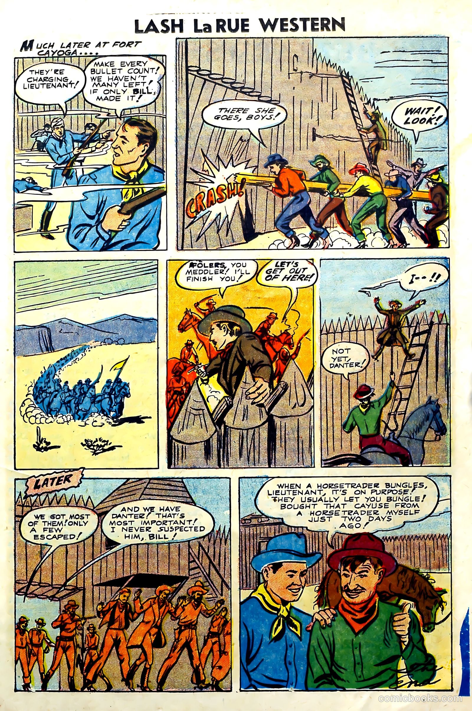 Lash Larue Western #57 (1955) — page 23 of 36