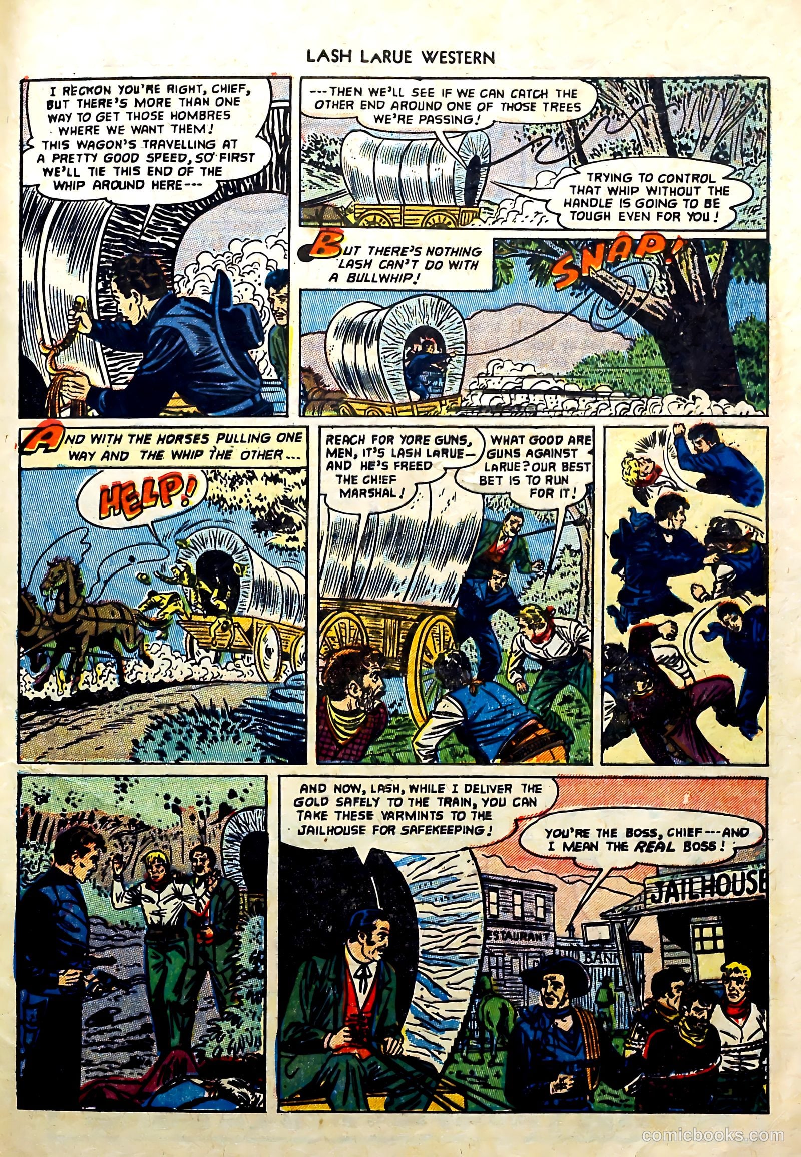 Lash Larue Western #57 (1955) — page 33 of 36
