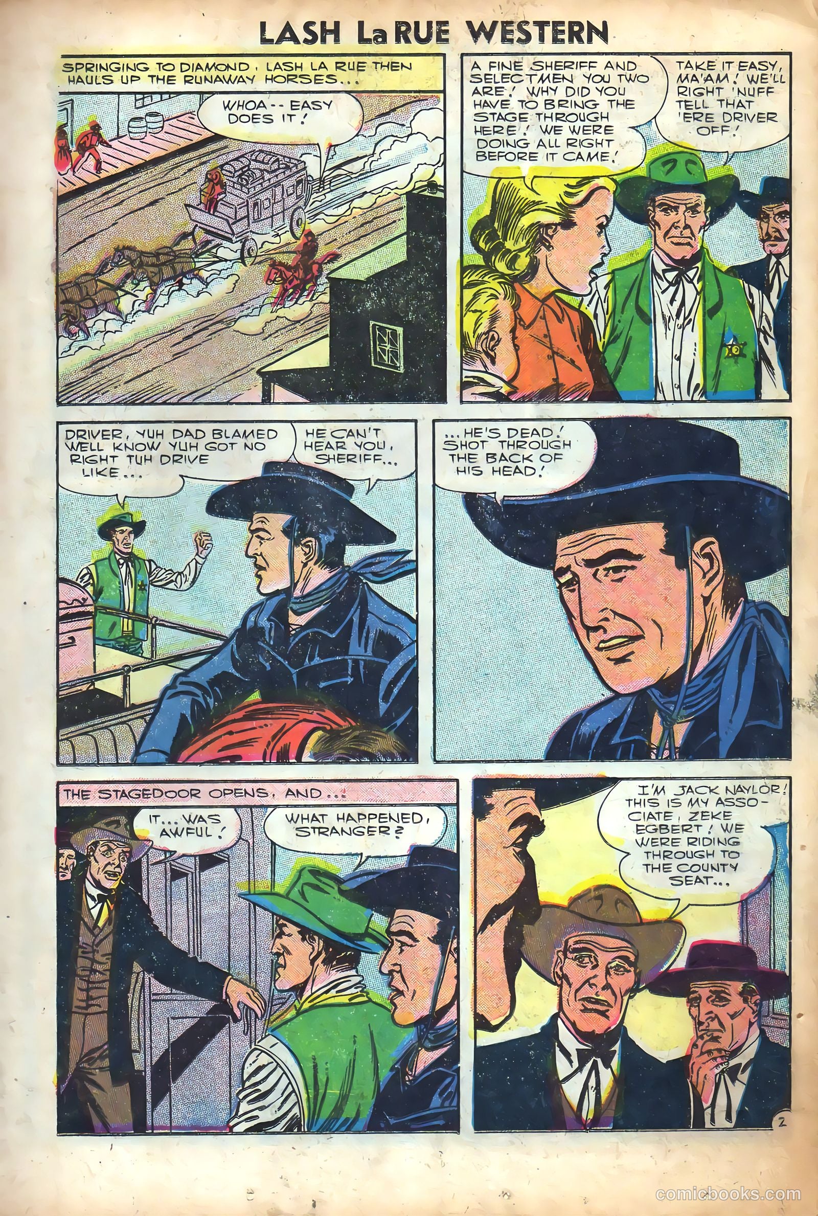 Lash Larue Western #61 (1956) — page 13 of 36