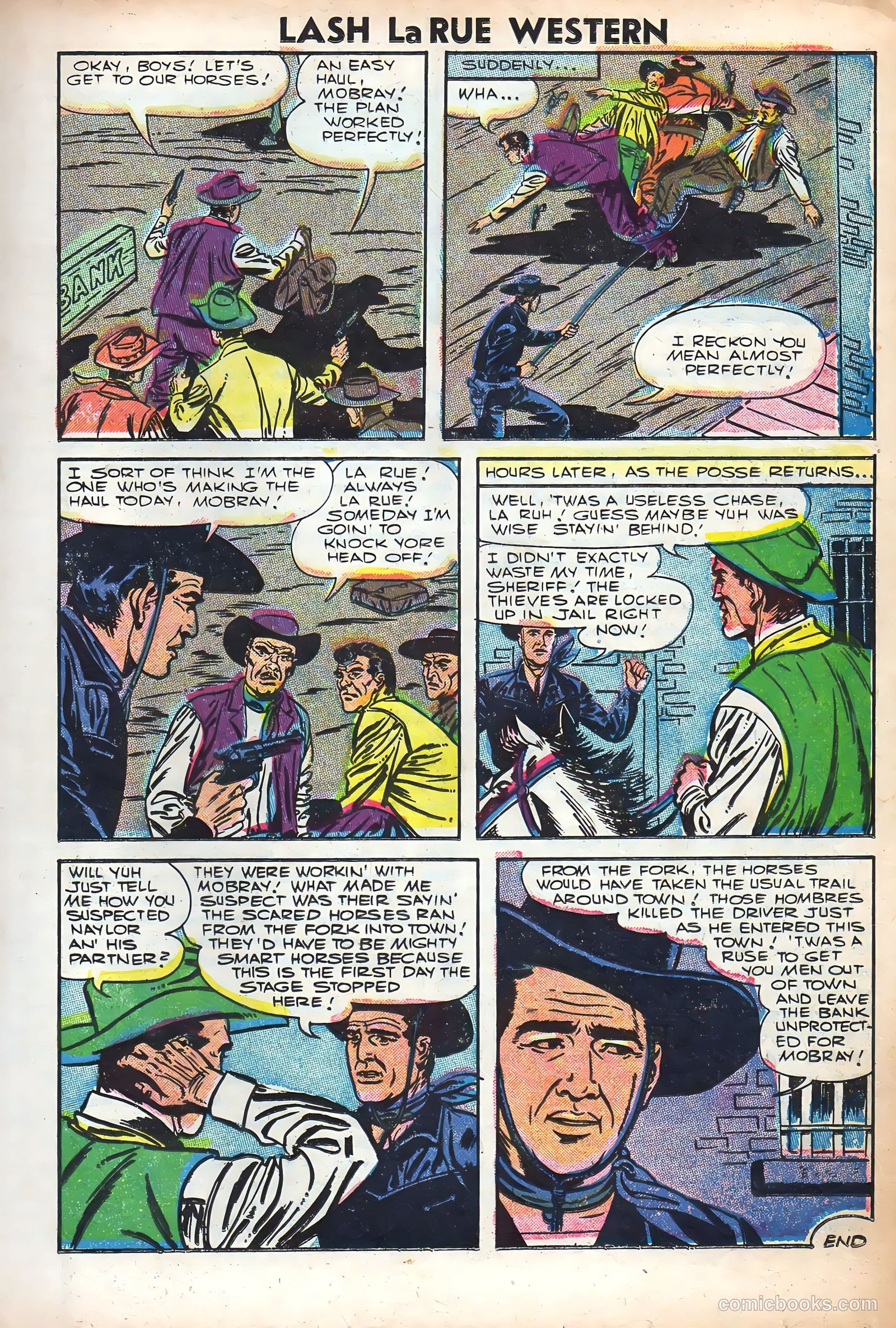 Lash Larue Western #61 (1956) — page 17 of 36