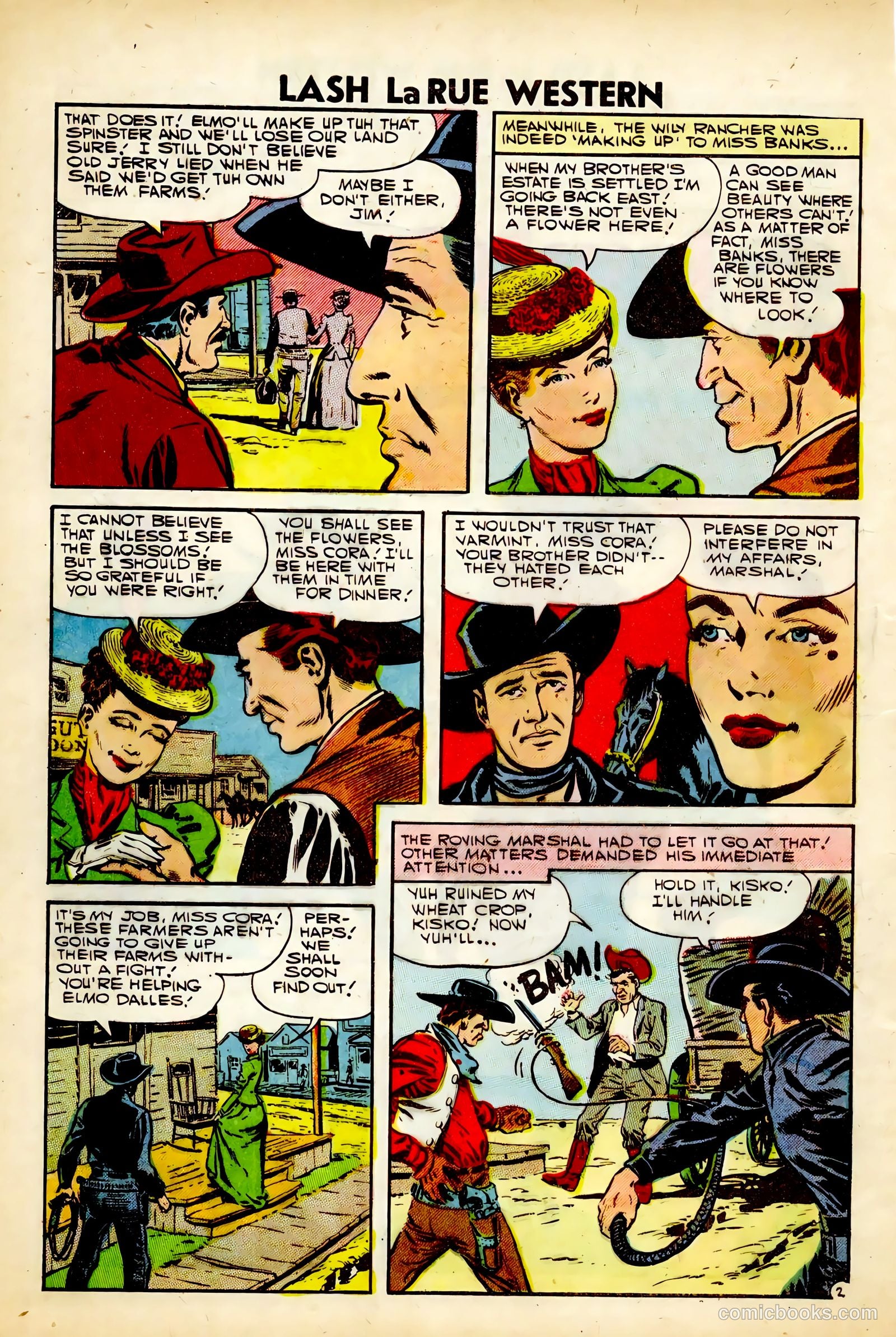 Lash Larue Western #63 (1957) — page 4 of 36