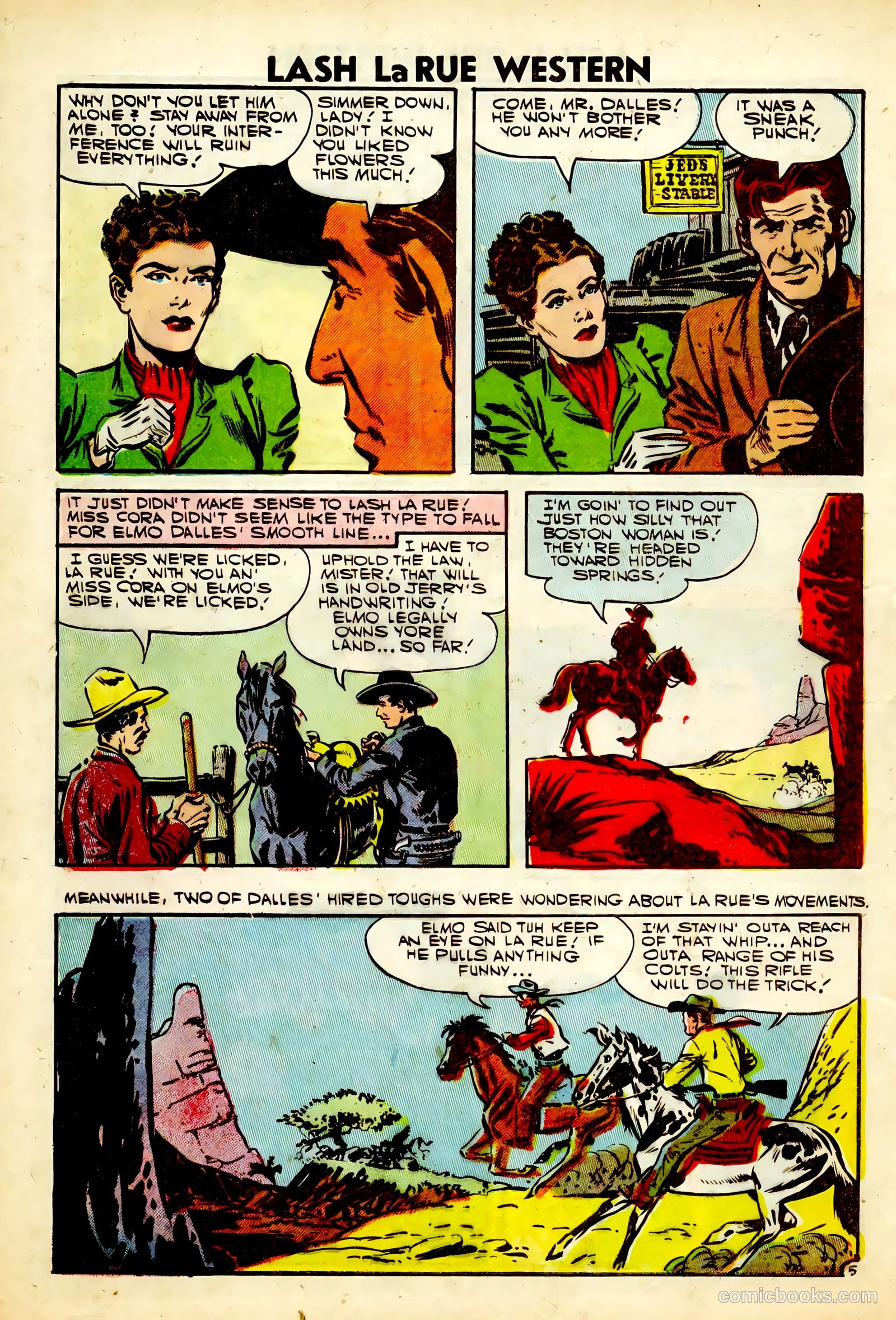Lash Larue Western #63 (1957) — page 8 of 36