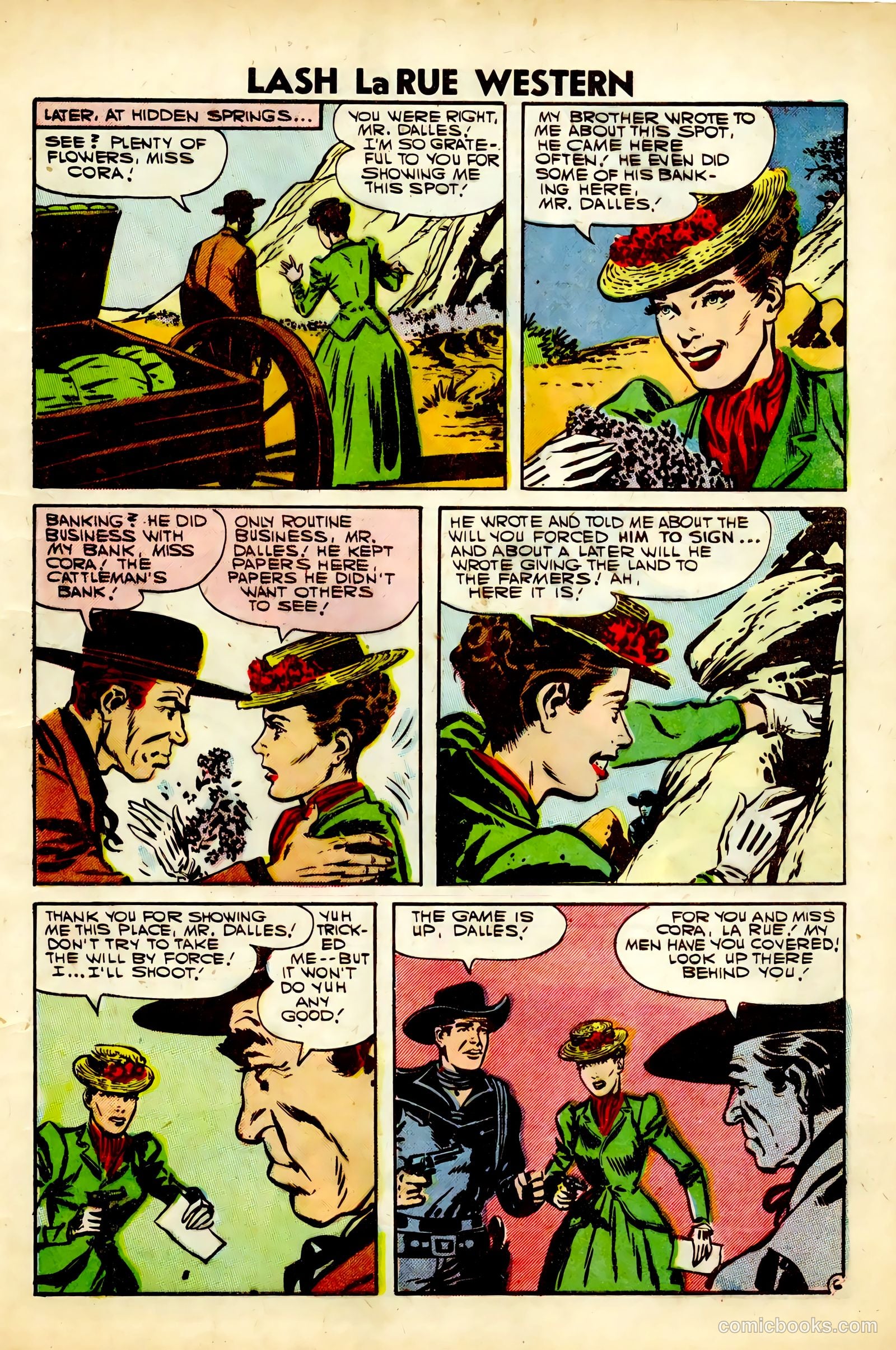 Lash Larue Western #63 (1957) — page 9 of 36