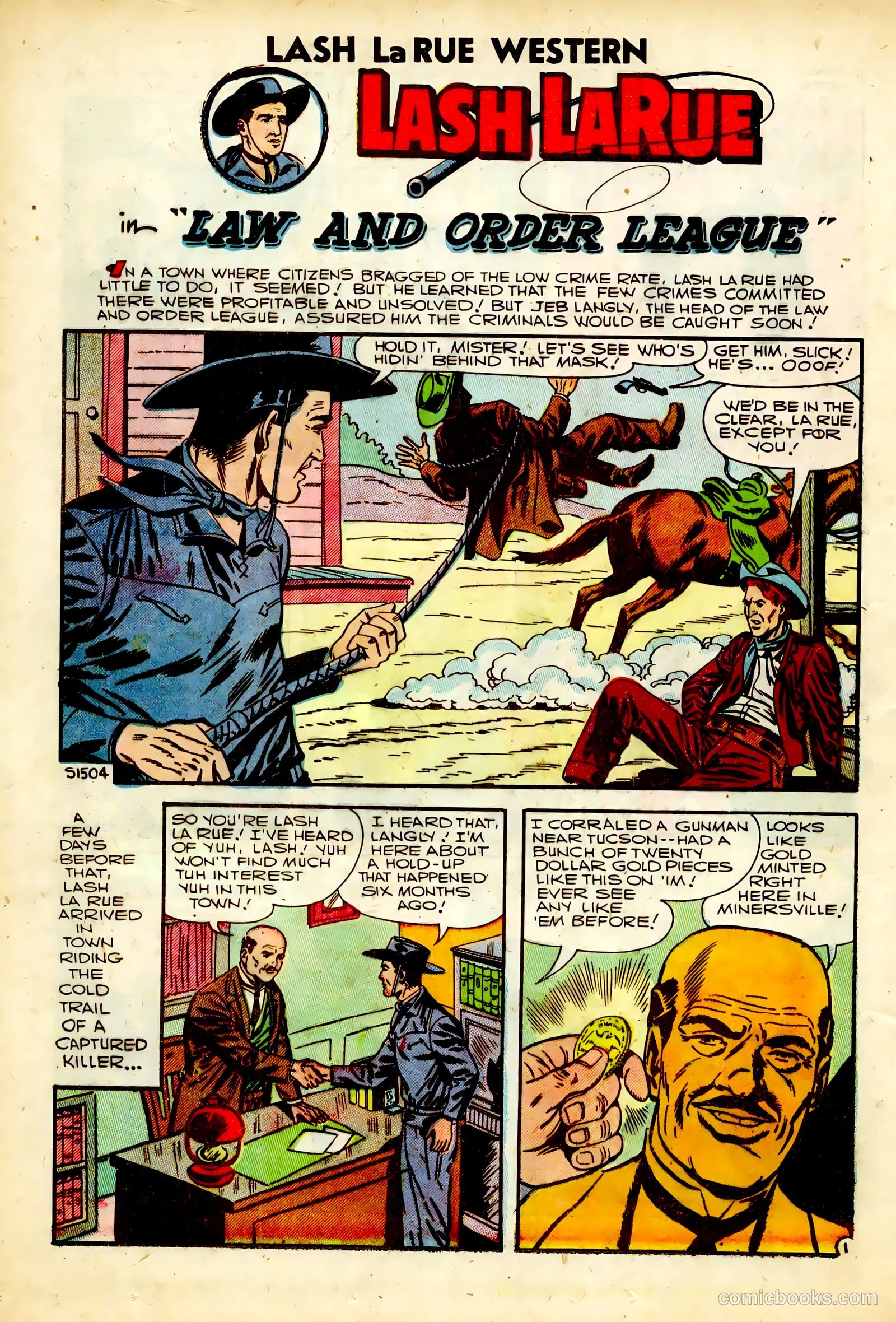 Lash Larue Western #63 (1957) — page 12 of 36