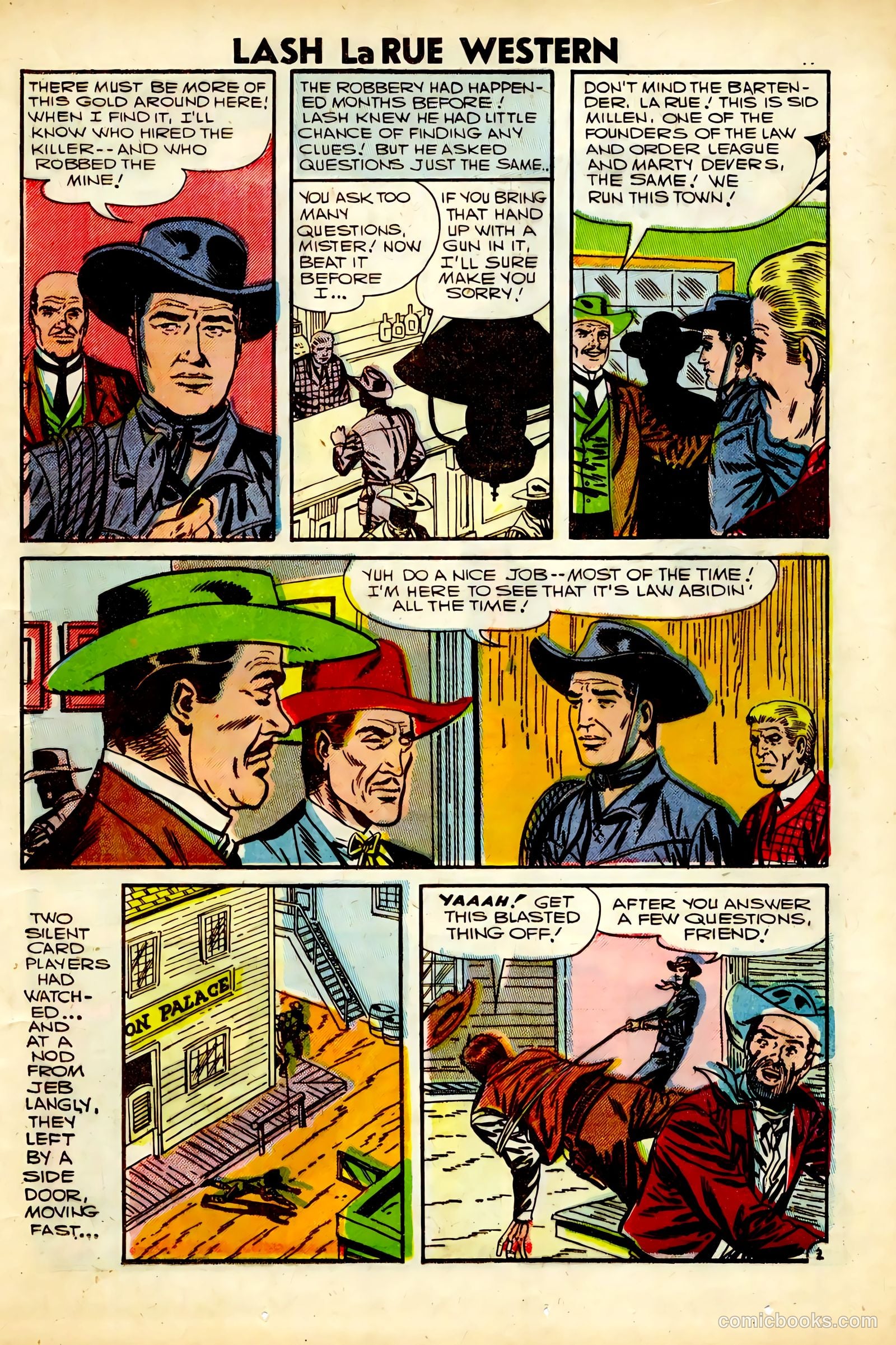Lash Larue Western #63 (1957) — page 13 of 36