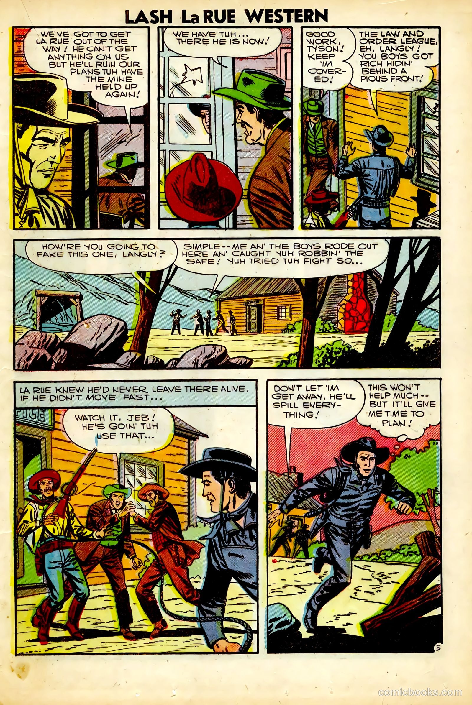 Lash Larue Western #63 (1957) — page 17 of 36