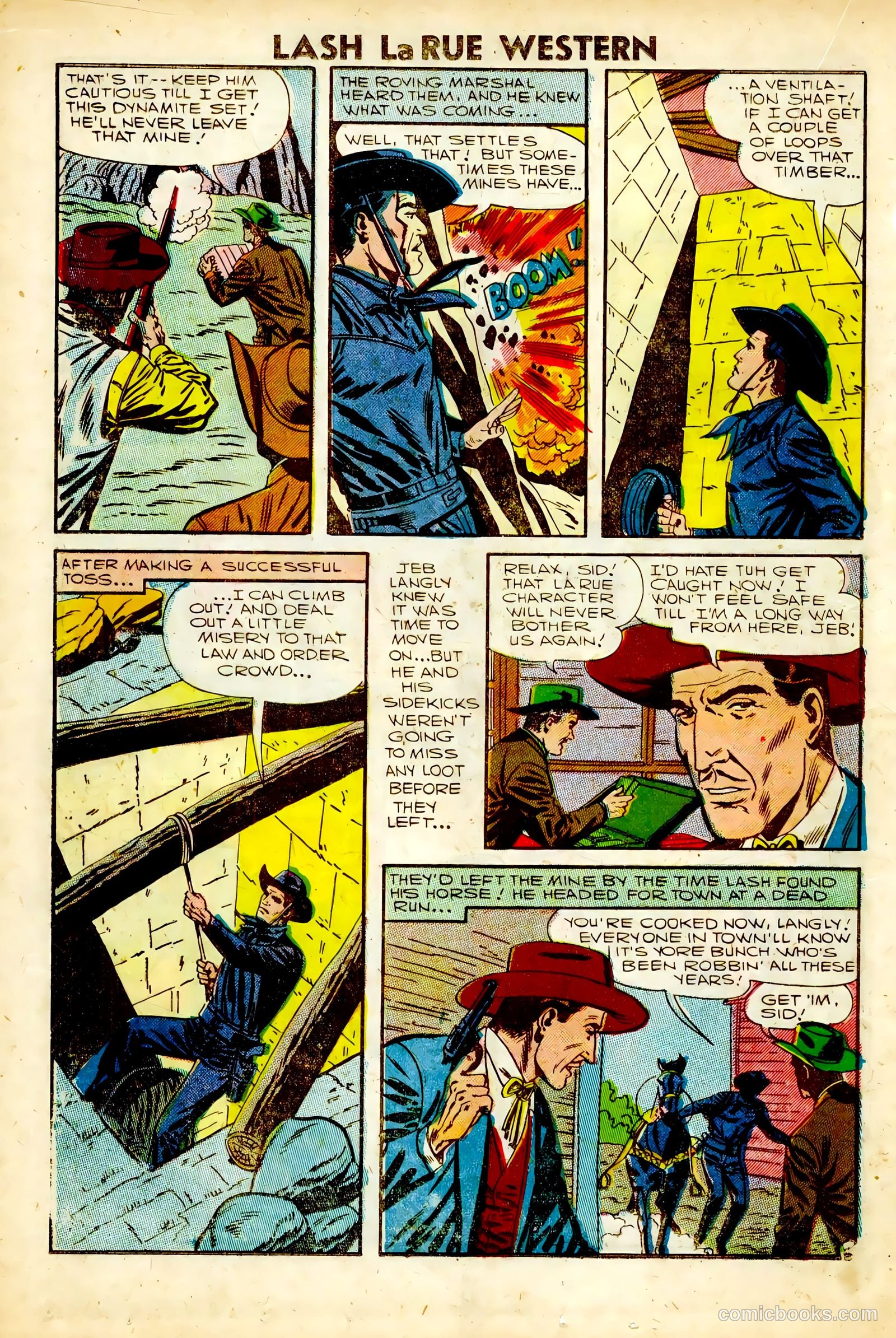 Lash Larue Western #63 (1957) — page 18 of 36