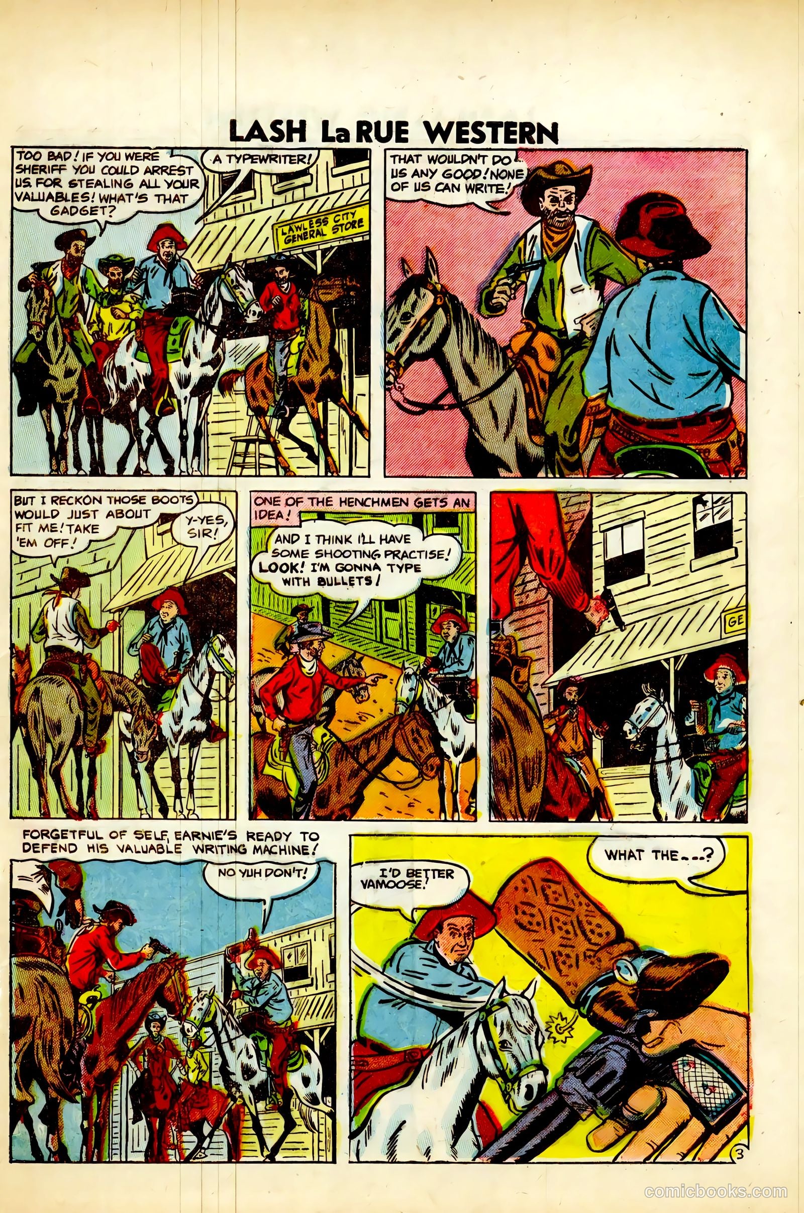 Lash Larue Western #63 (1957) — page 29 of 36