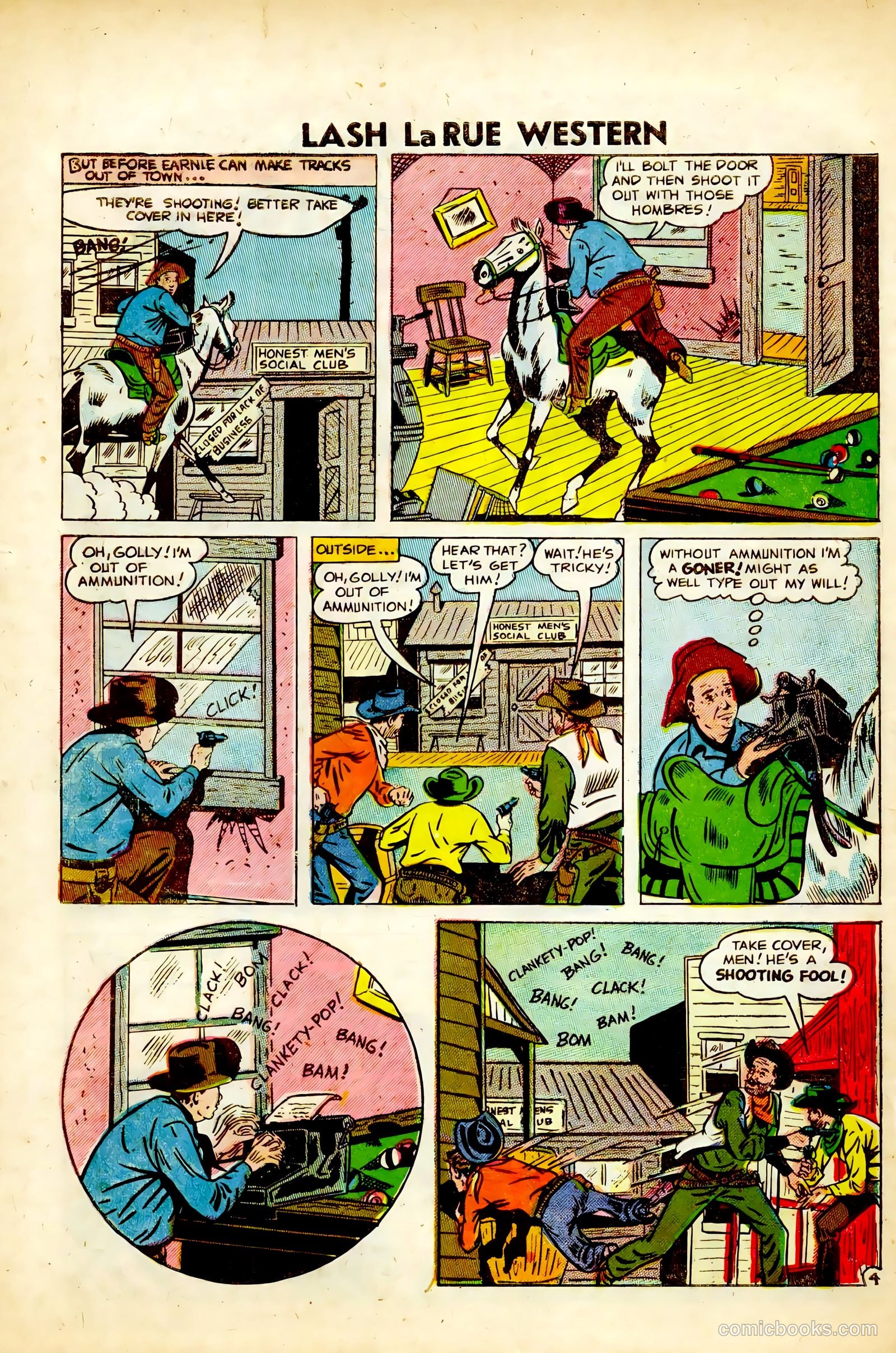 Lash Larue Western #63 (1957) — page 30 of 36