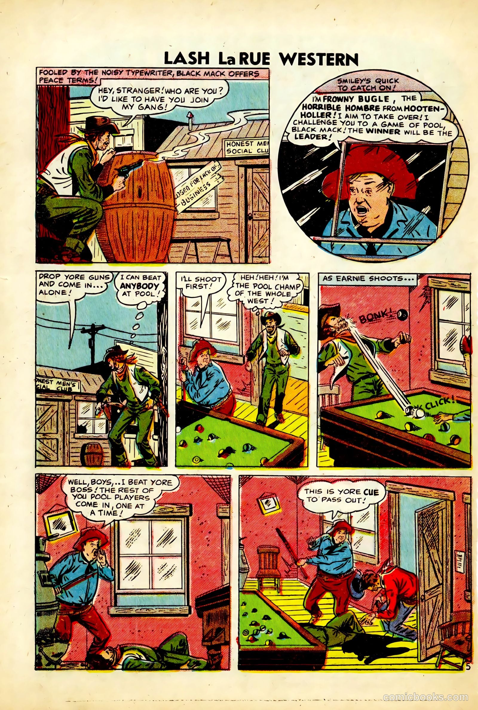Lash Larue Western #63 (1957) — page 32 of 36