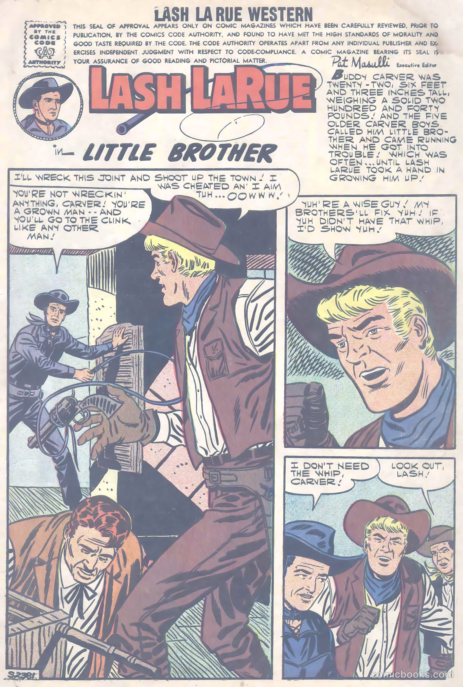 Lash Larue Western #66 (1957) — page 4 of 37