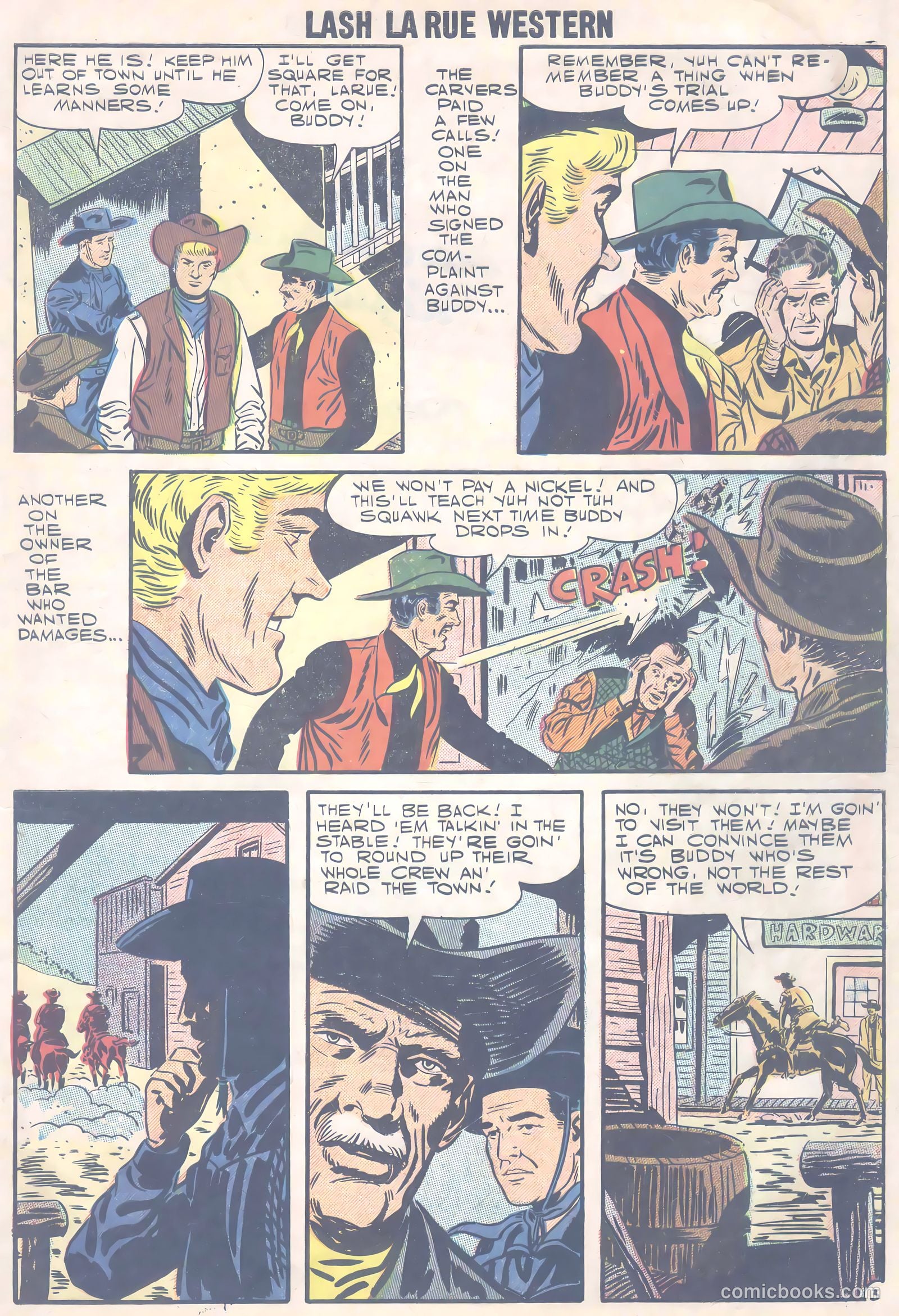 Lash Larue Western #66 (1957) — page 6 of 37