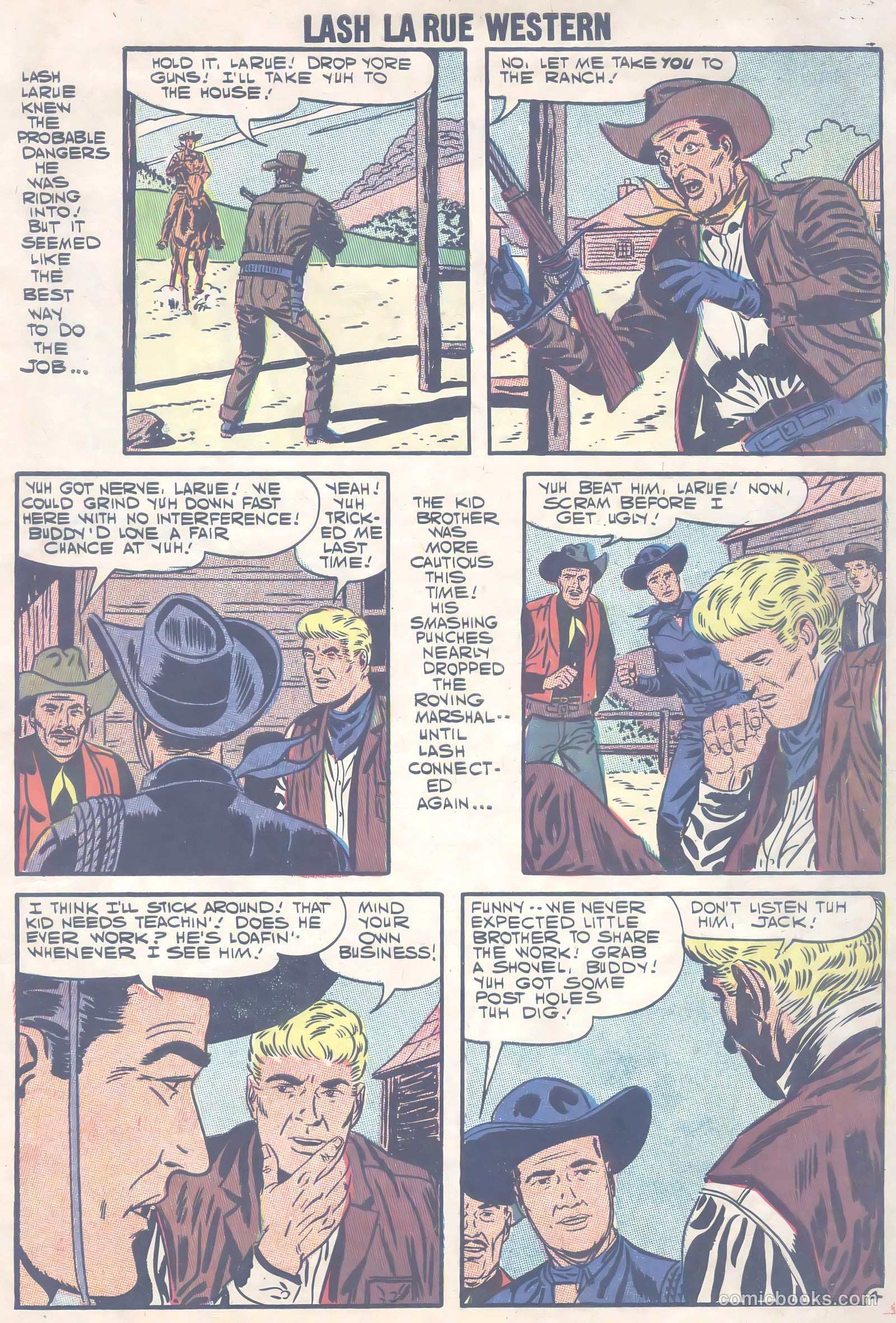 Lash Larue Western #66 (1957) — page 8 of 37