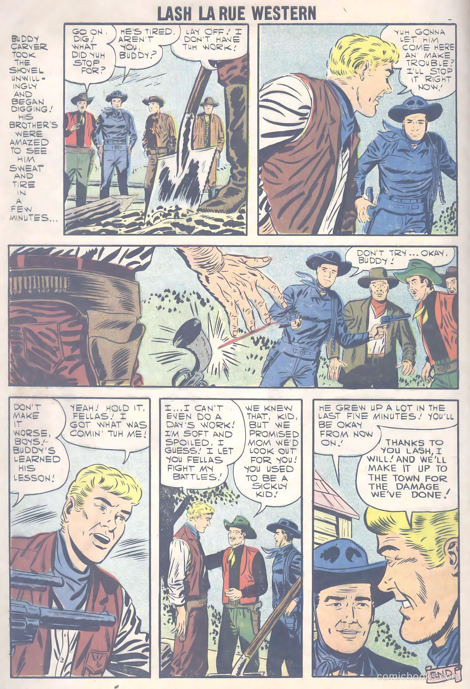 Lash Larue Western #66 (1957) — page 9 of 37