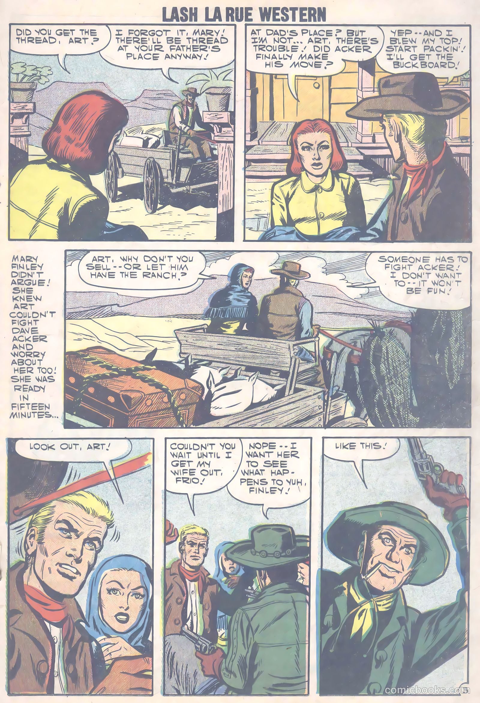 Lash Larue Western #66 (1957) — page 22 of 37